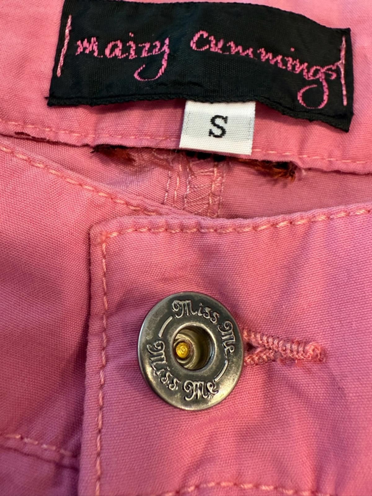 Other Maizy Cummings pants pink patchwork sequin belt SZ SM Size 28" / US 6 / IT 42 - 8 Thumbnail