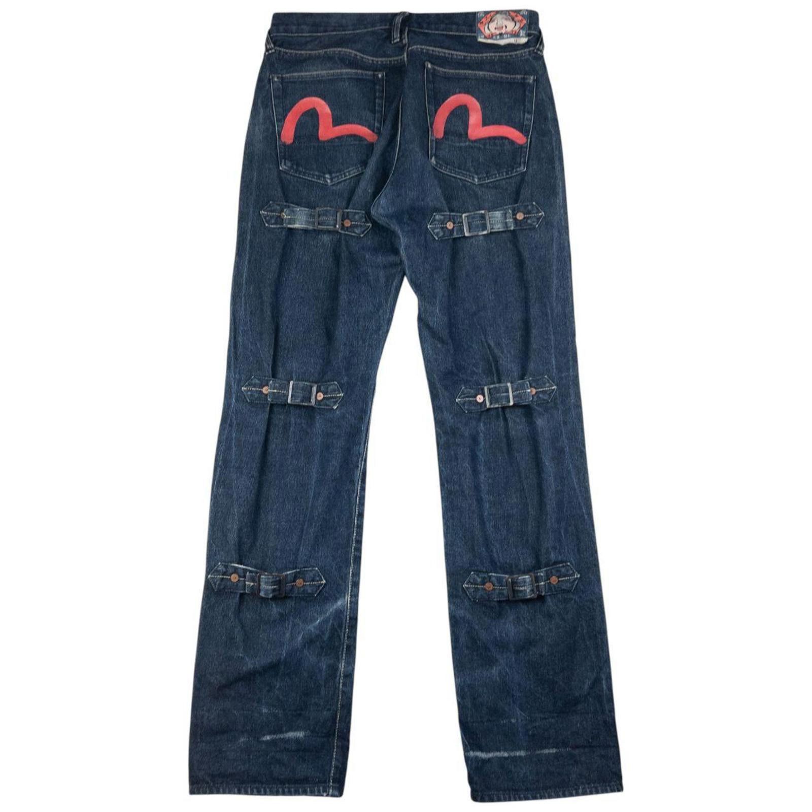 Evisu Vintage Evisu Double Gull Bondage Denim Jeans Size W32 Size US 32 / EU 48 - 1 Thumbnail