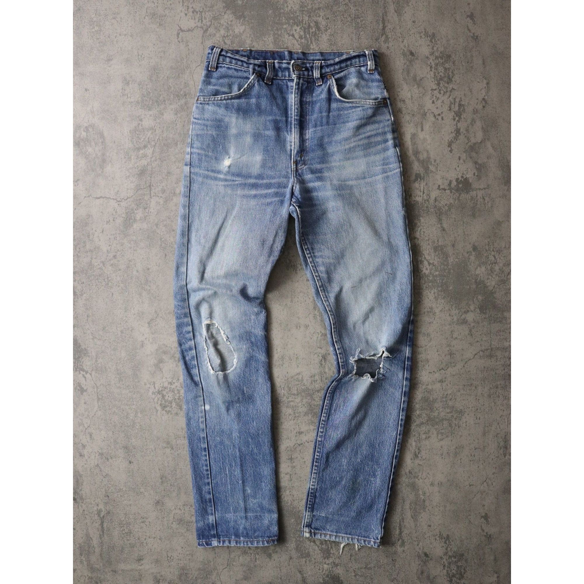 Levi's × Vintage 90s Vintage Levi's Denim Jeans Distressed Size US 30 / EU 46 - 1 Thumbnail