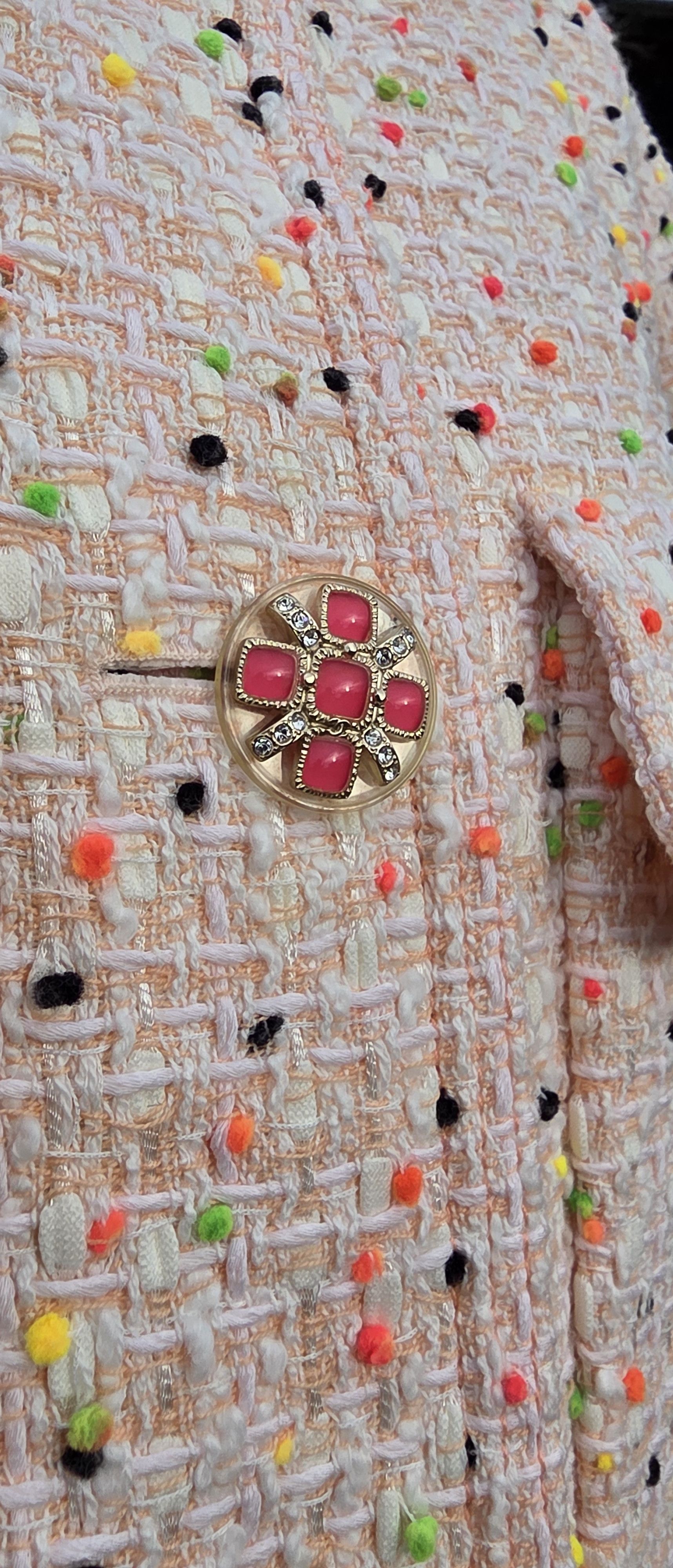 Chanel CHANEL Spring 2019 RTW Pink Tweed Cropped Jacket FR 36/ US 4 Size XS / US 0-2 / IT 36-38 - 5 Thumbnail