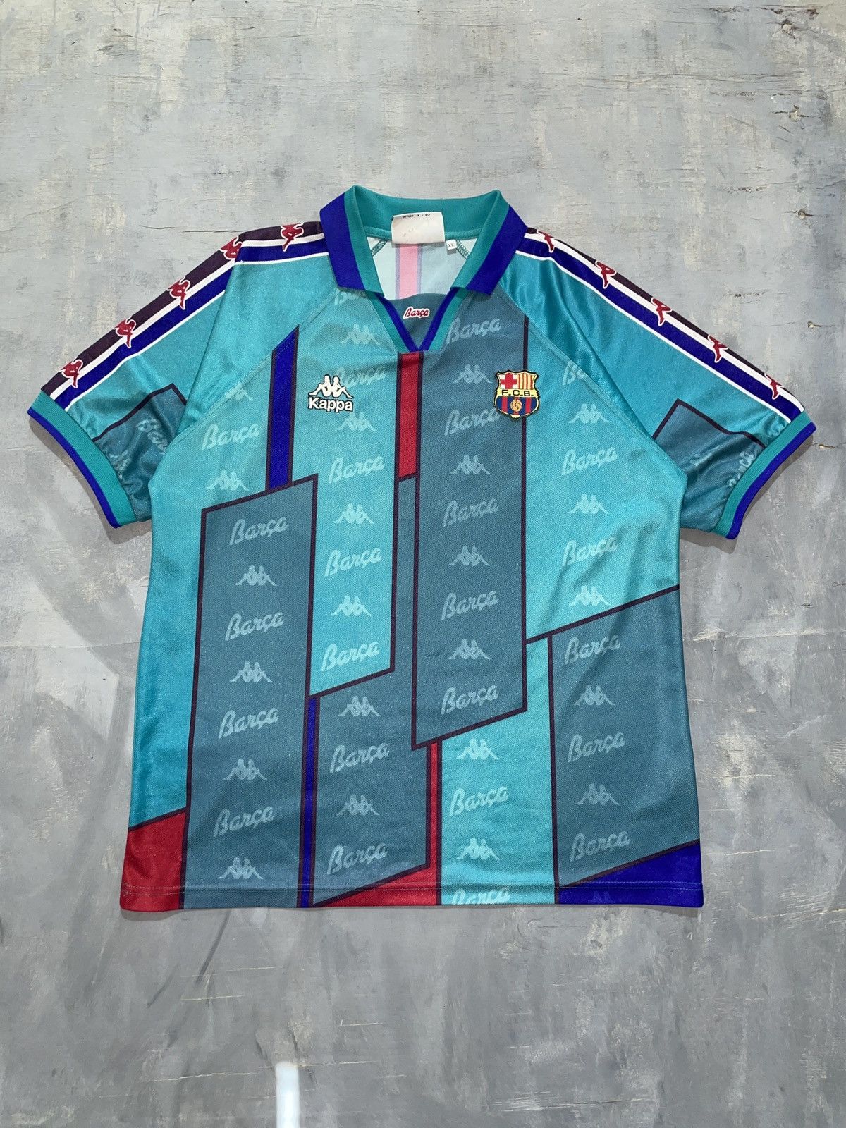 Kappa Rare Fc.barcelona 1996 away Size US XL / EU 56 / 4 - 1 Thumbnail