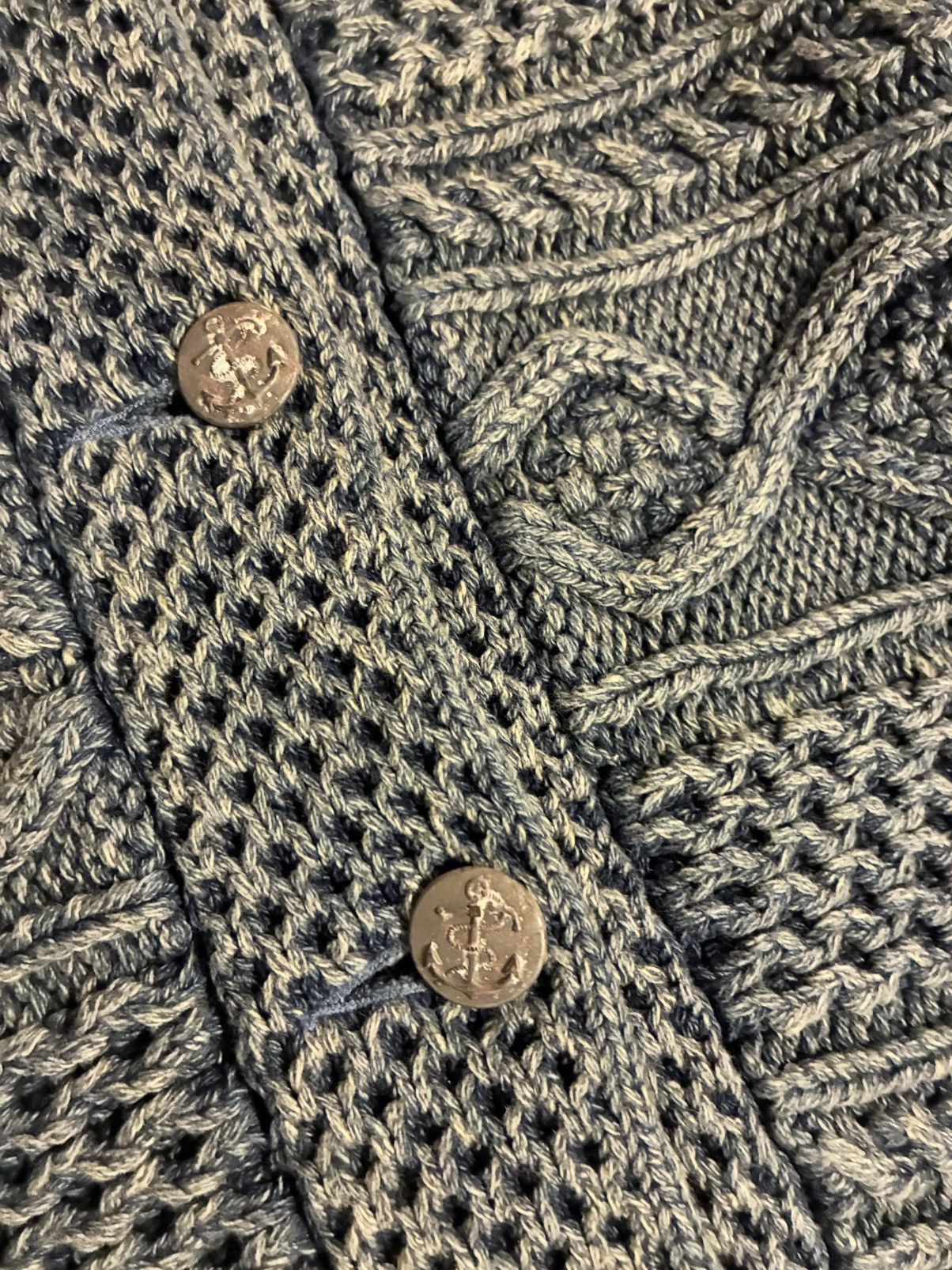 RRL Ralph Lauren DOUBLE RL RALPH LAUREN RRL INDIGO COTTON SWEATER- SIZE 2 MED Size M / US 6-8 / IT 42-44 - 10 Thumbnail