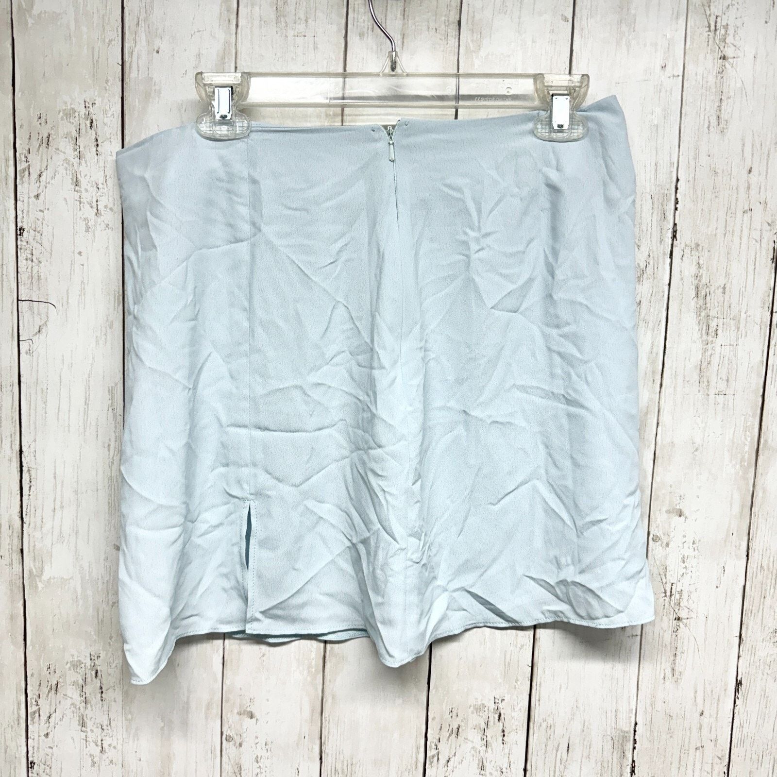 Other COLLUSION Size 10 Light Blue Silky A Line Mini Skirt Casual Size 32" / US 10 / IT 46 - 2 Thumbnail