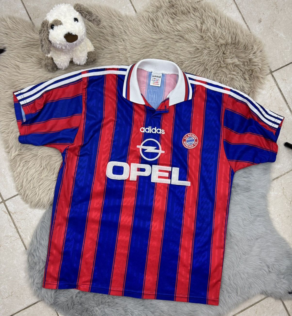 1995 1997 Bayern Munich Vintage Home Soccer Tee Jersey Shirt
