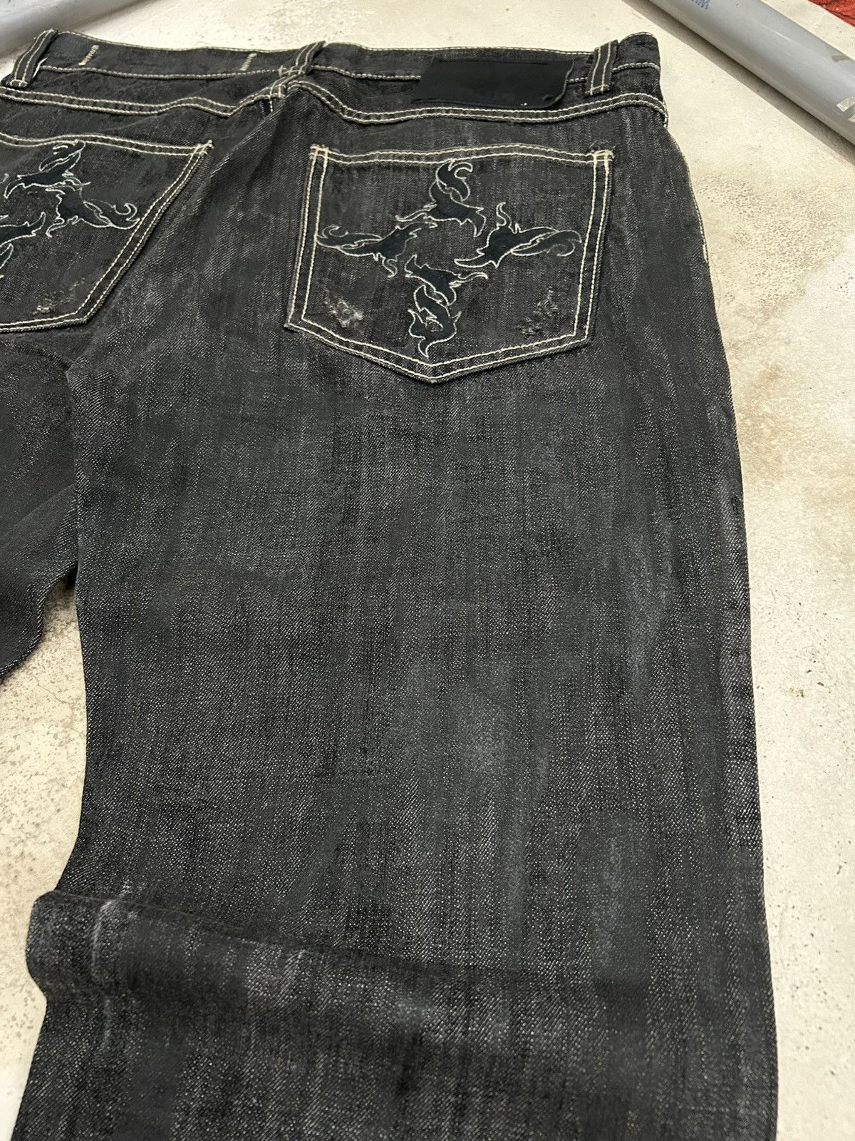 20471120 × GOSTAR DE FUGA × Japanese Brand Zenstyle Lab Japan Jean Pocket Logo Crown Fire Cross Size US 36 / EU 52 - 17 Thumbnail