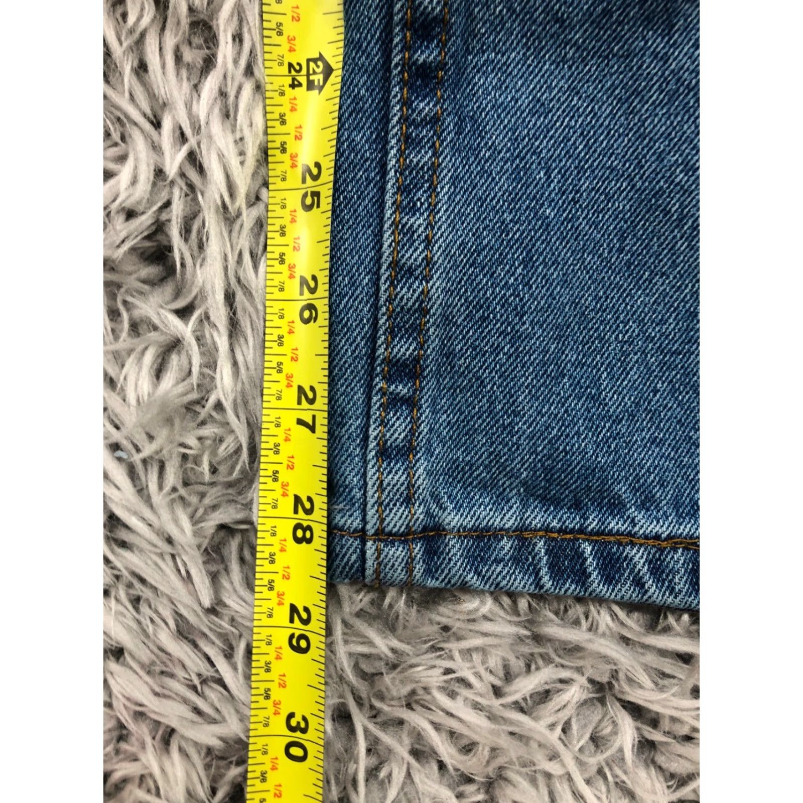 George George Jeans Mens 29x30 Straight Mid Rise Medium Wash Blue Size US 29 - 3 Thumbnail