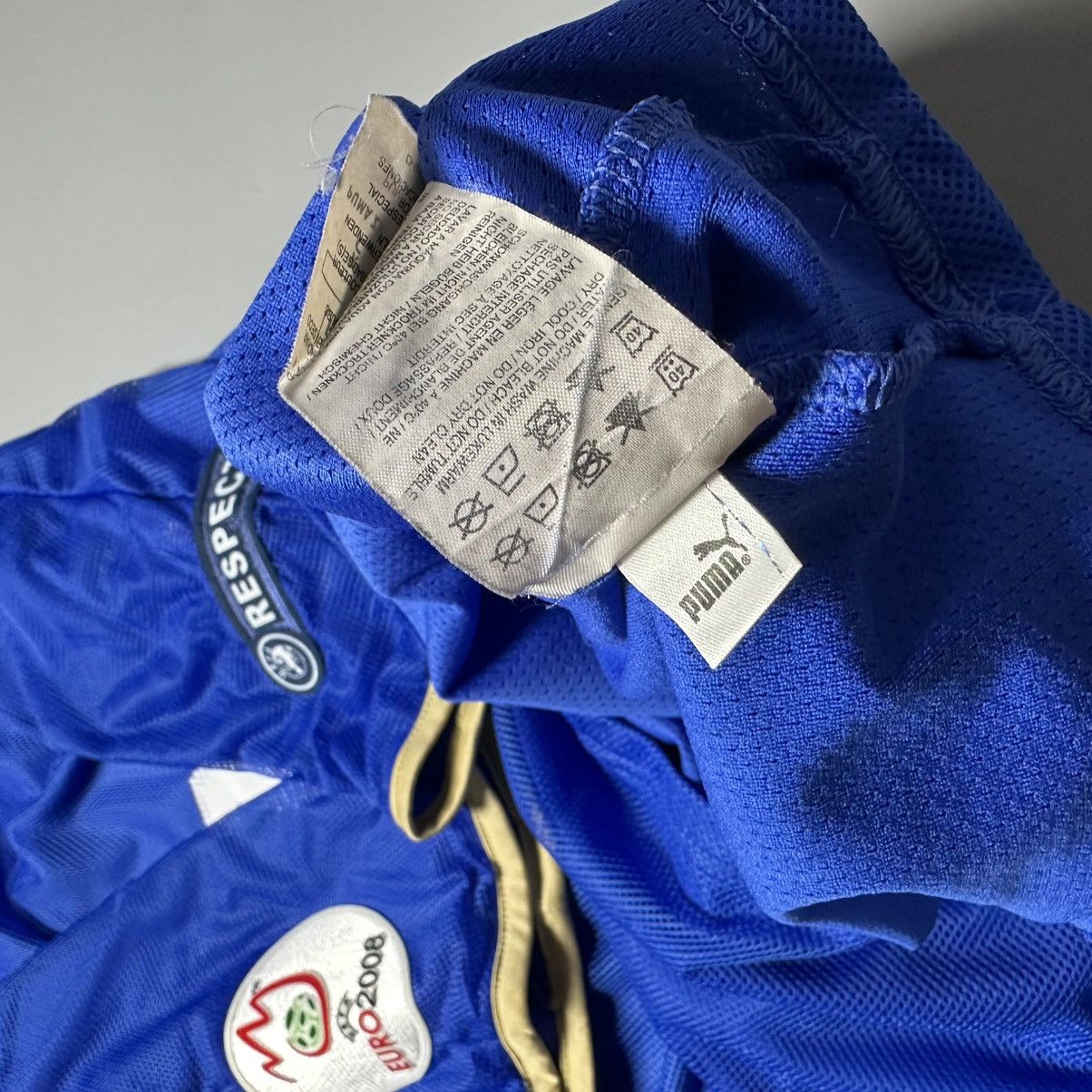 Puma ITALY PUMA 2008 EURO FOOTBALL HOME JERSEY #11 DI NATALE Size US M / EU 48-50 / 2 - 12 Thumbnail