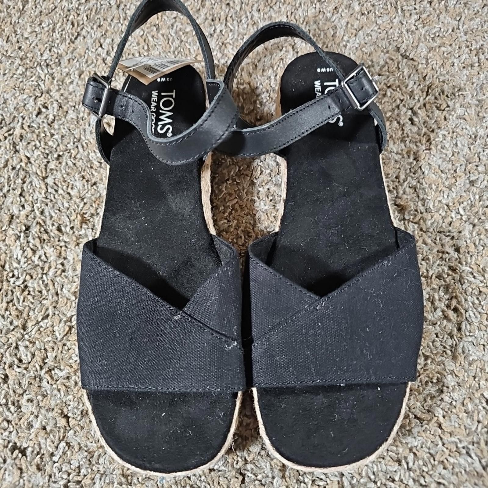 Toms Toms Wear Good ABBY US9 Woven Buckle Flats Size US 9 / IT 39 - 2 Thumbnail