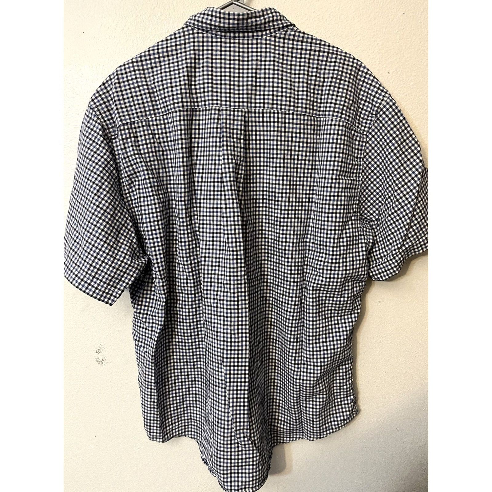 Eddie Bauer Eddie Bauer Shirt Men's Size Large Blue Gingham Short Sleeve Button Size US L / EU 52-54 / 3 - 3 Thumbnail