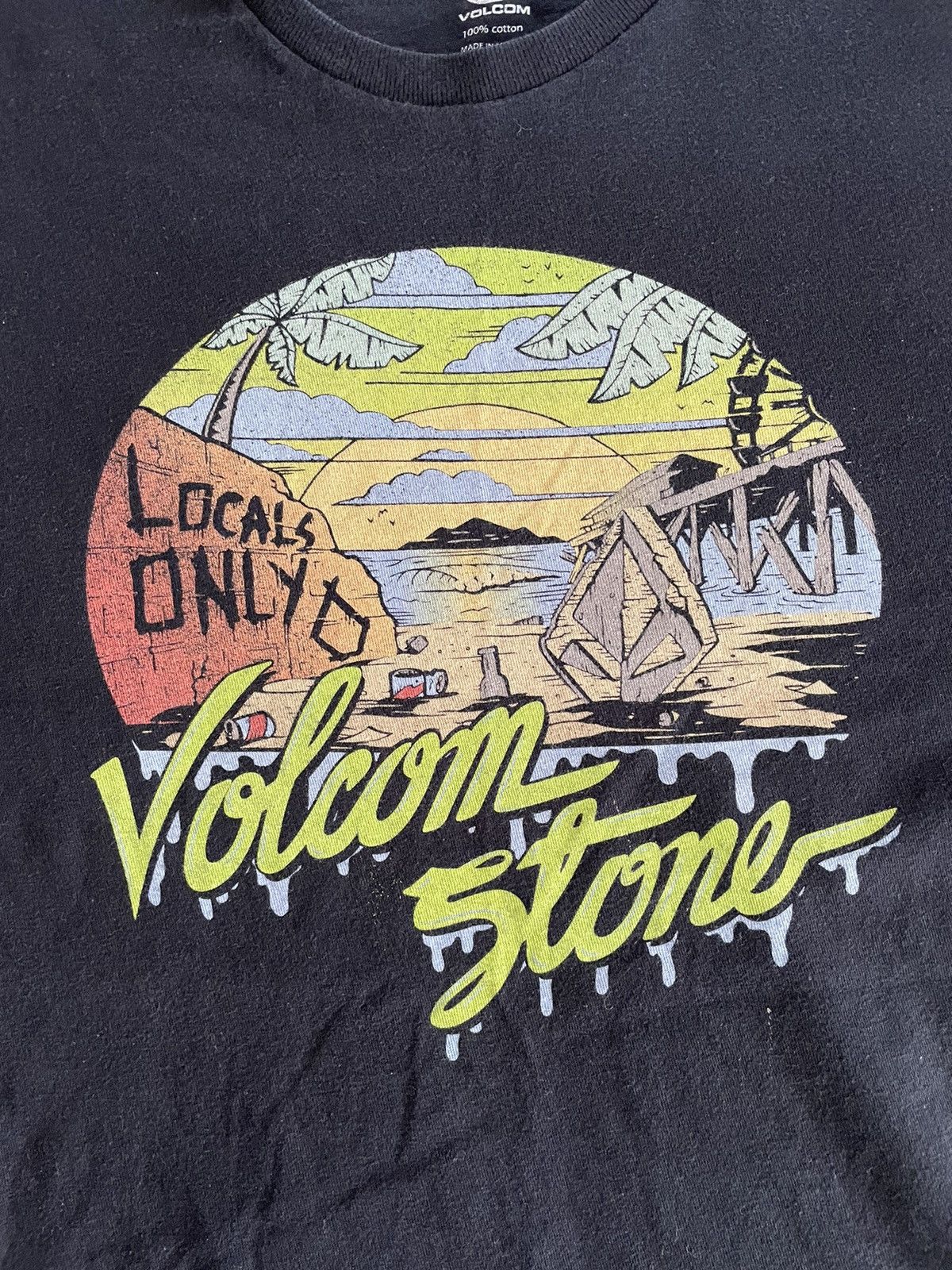 Volcom Black ‘Locals Only’ T-shirt Volcom Men’s Large Size US L / EU 52-54 / 3 - 2 Thumbnail