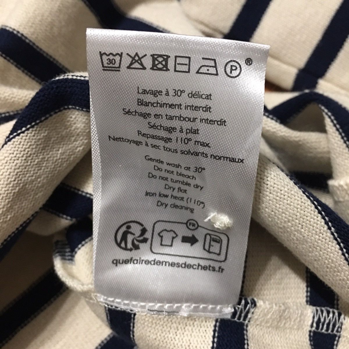 Sezane SEZANE Linea Mariniere Ecru Navy Cotton Cardigan Size S Size S / US 4 / IT 40 - 12 Thumbnail