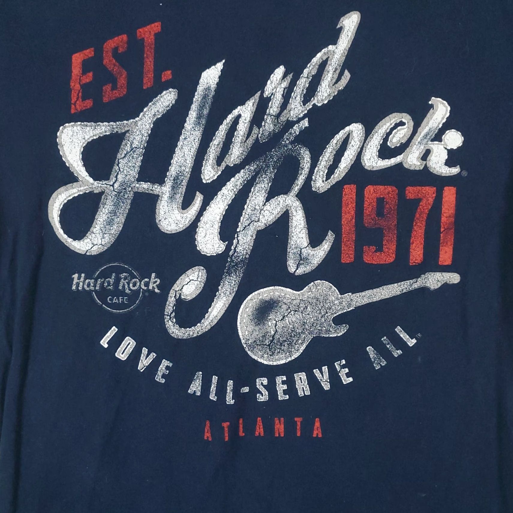 Hard Rock Cafe Hard Rock Cafe T Shirt Mens Small Navy Blue Atlanta Casual Short Sleeve Shirt Size US S / EU 44-46 / 1 - 3 Thumbnail