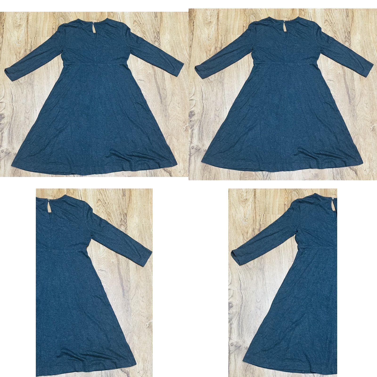Vintage Adrienne Vittadini Dress Dark Gray 1/2 Sleeve Pullover Women’s XS Regular Short Sleeve Sheath Knit Rayon Polyester Wrinkle Resistant Size M / US 6-8 / IT 42-44 - 7 Thumbnail