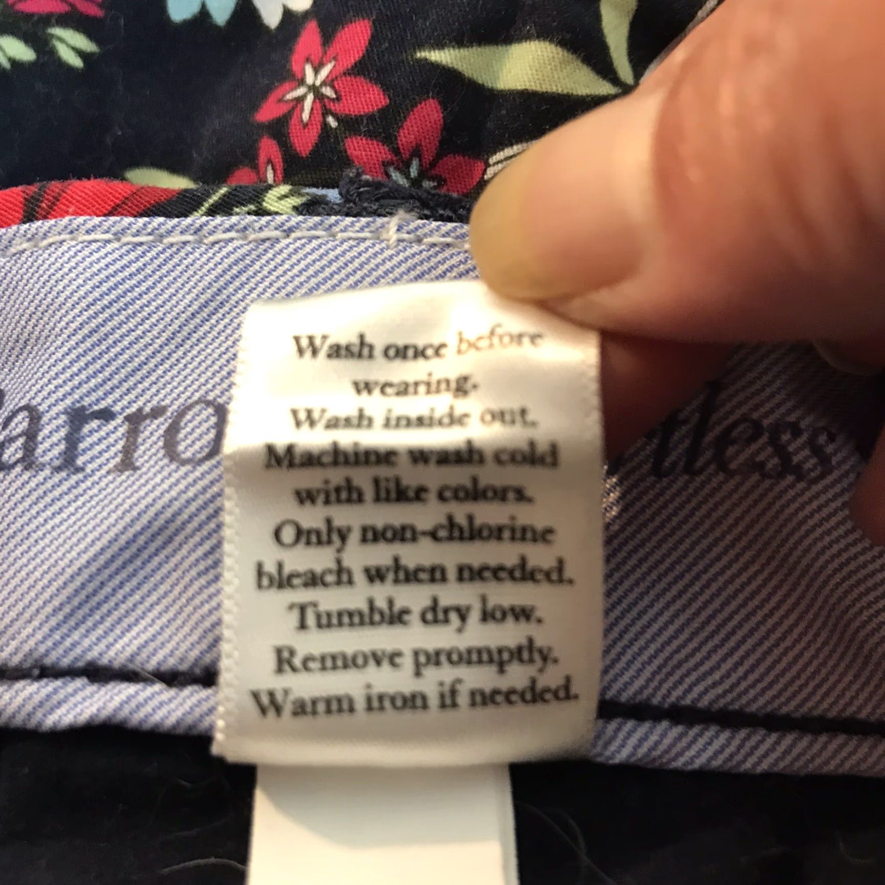 Croft & Barrow Croft Barrow Navy/Floral Effortless Stretch Skort Womens Size 12 Size 34" / US 12 / IT 48 - 6 Thumbnail