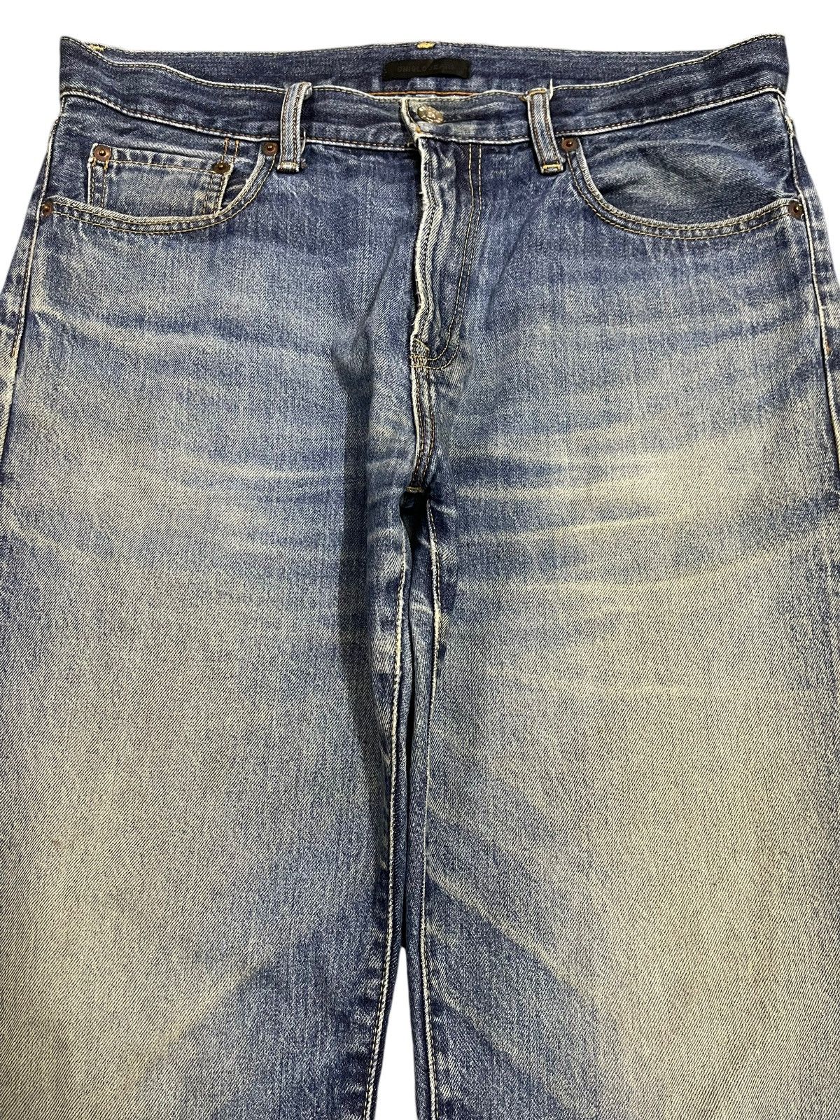 Uniqlo Vintage Japanese Uniqlo Blue Mud Wash Style Loose Jeans Size US 34 / EU 50 - 3 Thumbnail