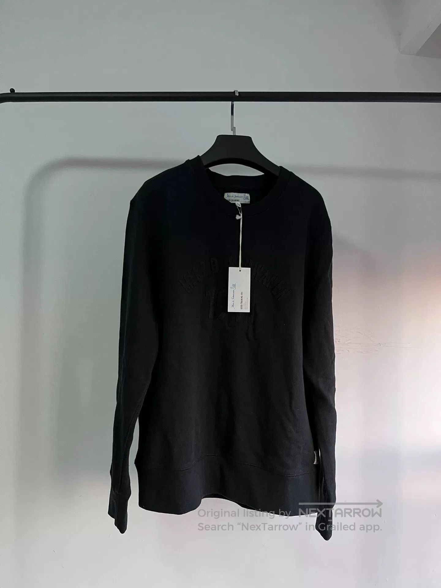 Merz B. Schwanen Merz b.Schwanen Black Sweatshirt trcsw05. Size US M / EU 48-50 / 2 - 1 Thumbnail