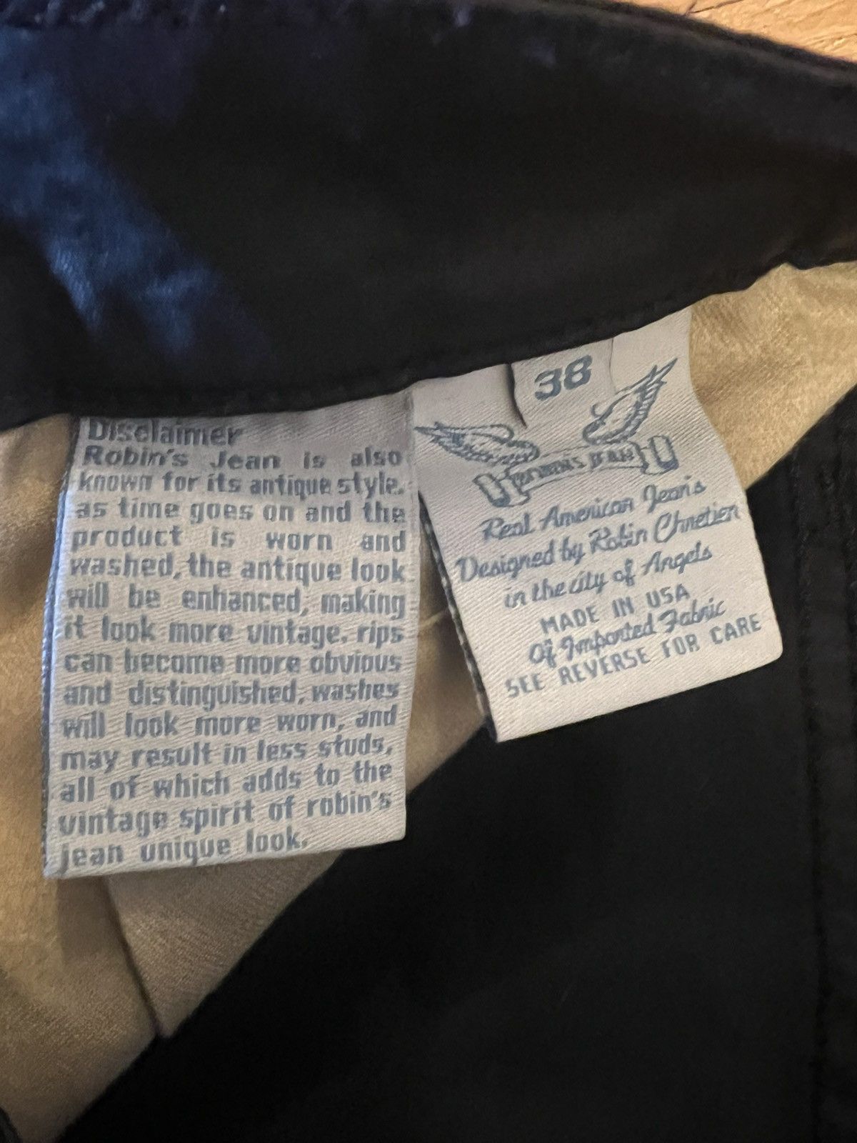 Robins Jeans Robins jean the show motorcycle biker gold black Size US 38 / EU 54 - 5 Thumbnail