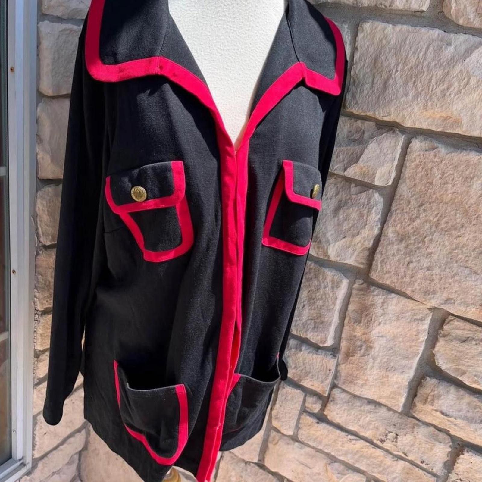 Other Black and red 90s western style cardigan #westernvibes Size XL / US 12-14 / IT 48-50 - 2 Thumbnail