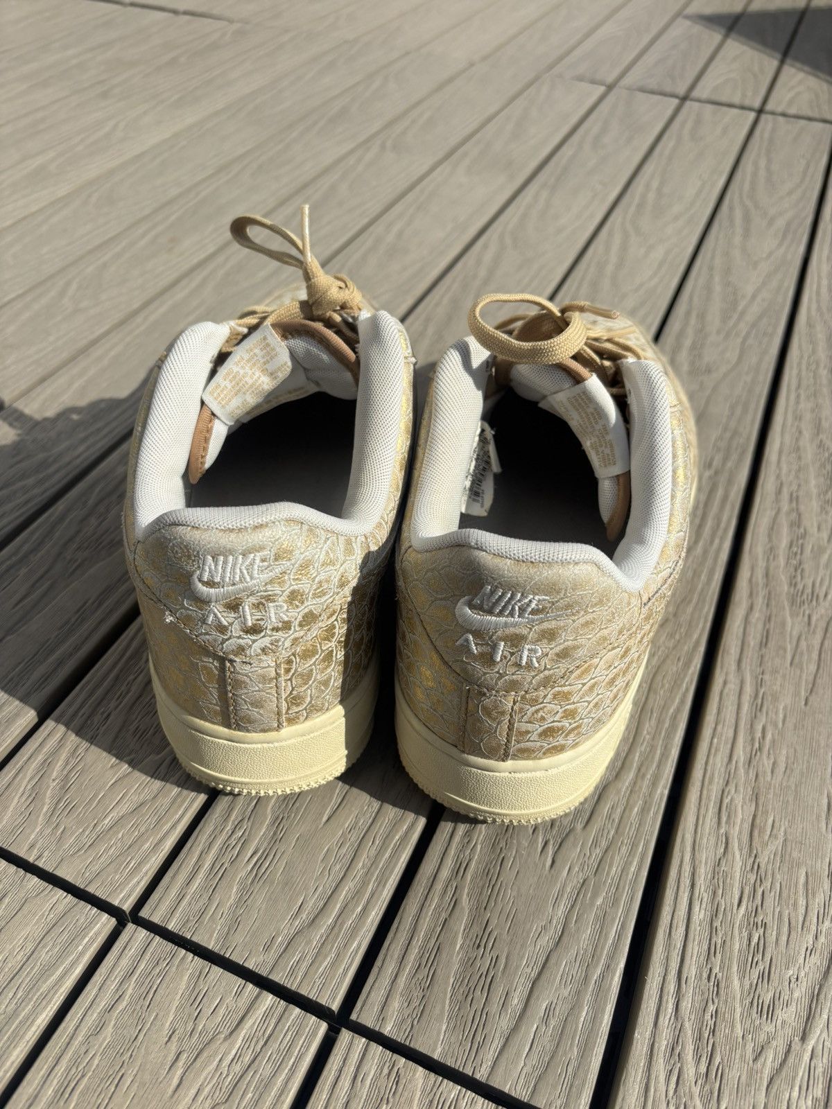 Nike Nike Air Force 1 Low Golden Scale 10 Gold Croc 718152-701 Size US 10 / EU 43 - 3 Thumbnail