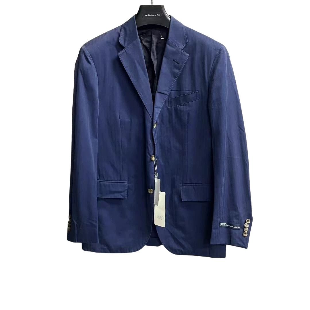 Polo Ralph Lauren Polo Ralph Lauren Blue Cotton Blazer 40R Size 40R - 1 Thumbnail
