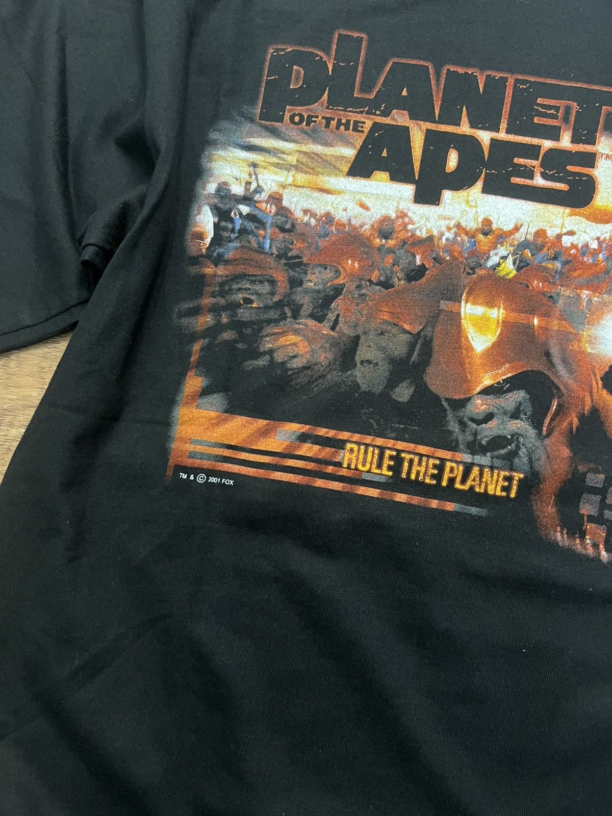Vintage Planet Of The Apes 2001 Rule The Planet USA movie t-shirt Size US M / EU 48-50 / 2 - 5 Thumbnail