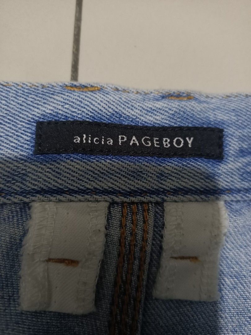 Designer × Japanese Brand Alicia pageboy baggy jeans wide leg Size US 30 / EU 46 - 6 Thumbnail