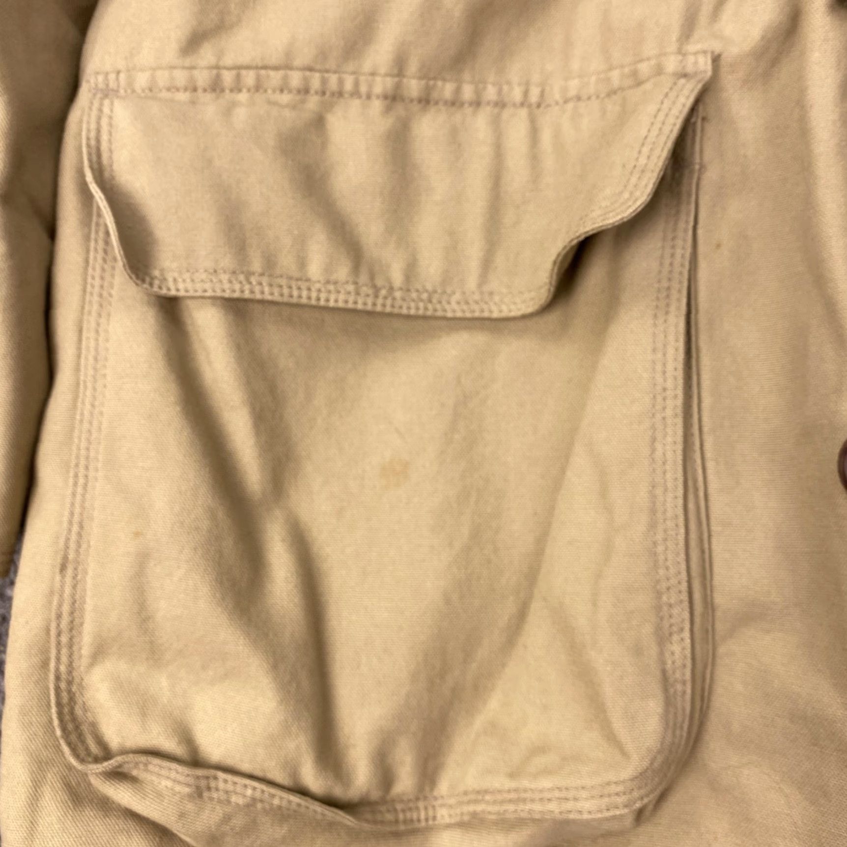 J.Crew J. Crew Oarsman Coat Mens M Beige Canvas Wool Liner Coat Jacket Overcoat Casual Travel Workwear Button Size US M / EU 48-50 / 2 - 4 Thumbnail