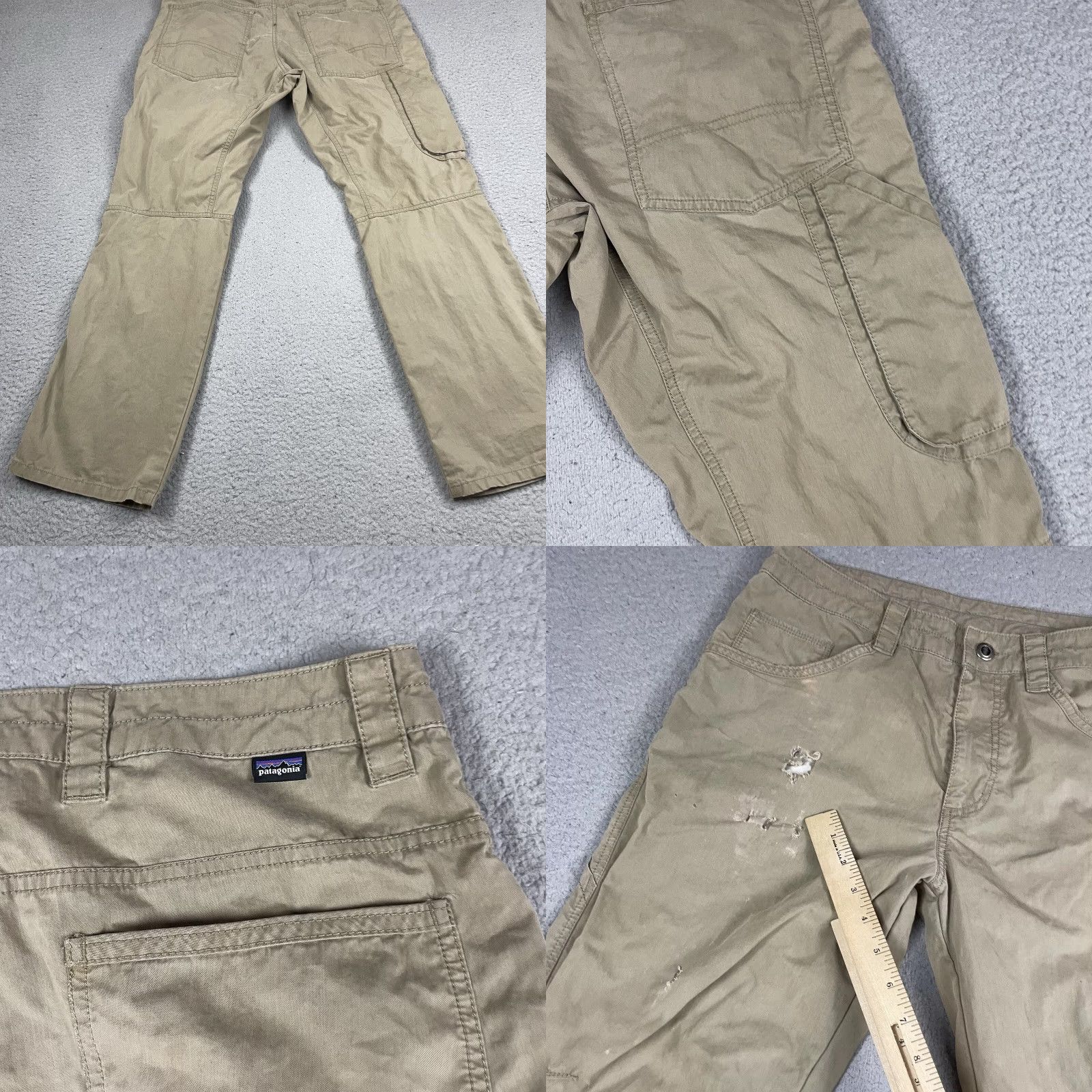 Patagonia Patagonia Pants Men's 30 Beige Organic Cotton Nylon Outdoor Hiking Distressed Carpenter Size US 30 / EU 46 - 8 Thumbnail