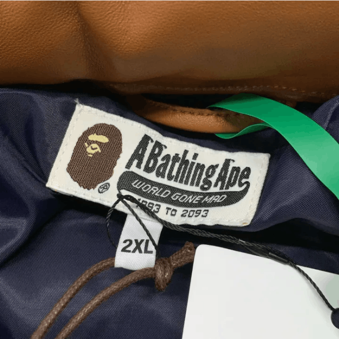 Bape BAPE Khaki Down Puffer Jacket Size US XXL / EU 58 / 5 - 6 Thumbnail