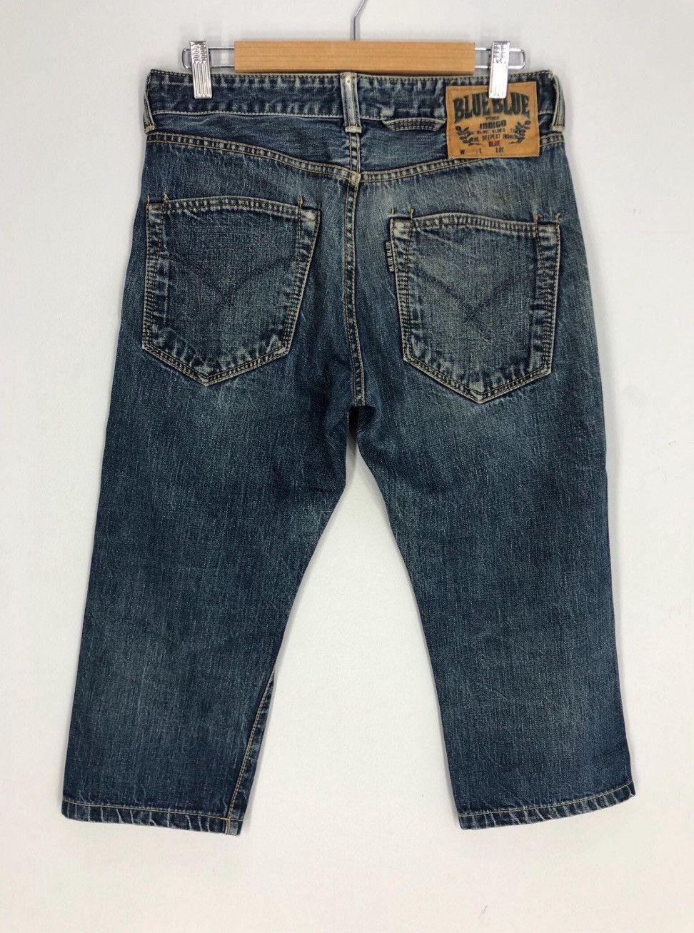Blue Blue Japan Size 31x29 Vintage Blue Blue Japan Stone Wash Jean Size US 31 - 1 Thumbnail
