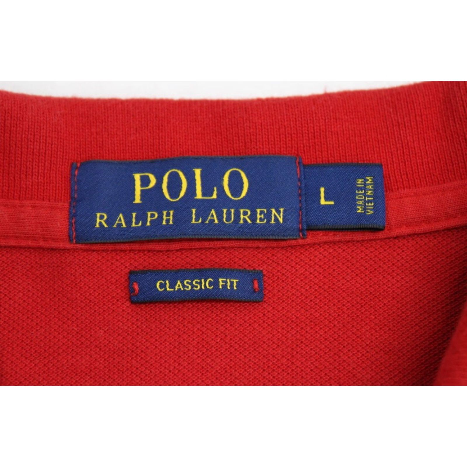 Polo Ralph Lauren Polo Ralph Lauren Classic Fit Polo Shirt Men's Large Red Short Sleeve Cotton Size US L / EU 52-54 / 3 - 7 Thumbnail