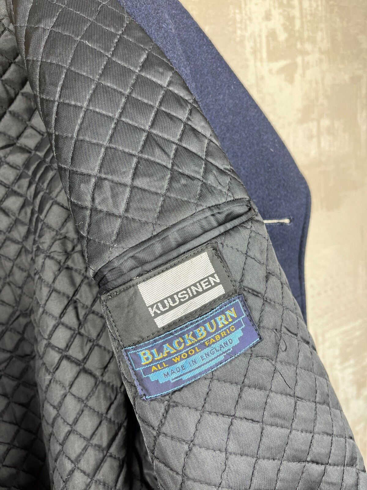 Vintage 90s Kuusinen Blackburn Wool England Peacoat Double-Breasted Size US M / EU 48-50 / 2 - 13 Thumbnail