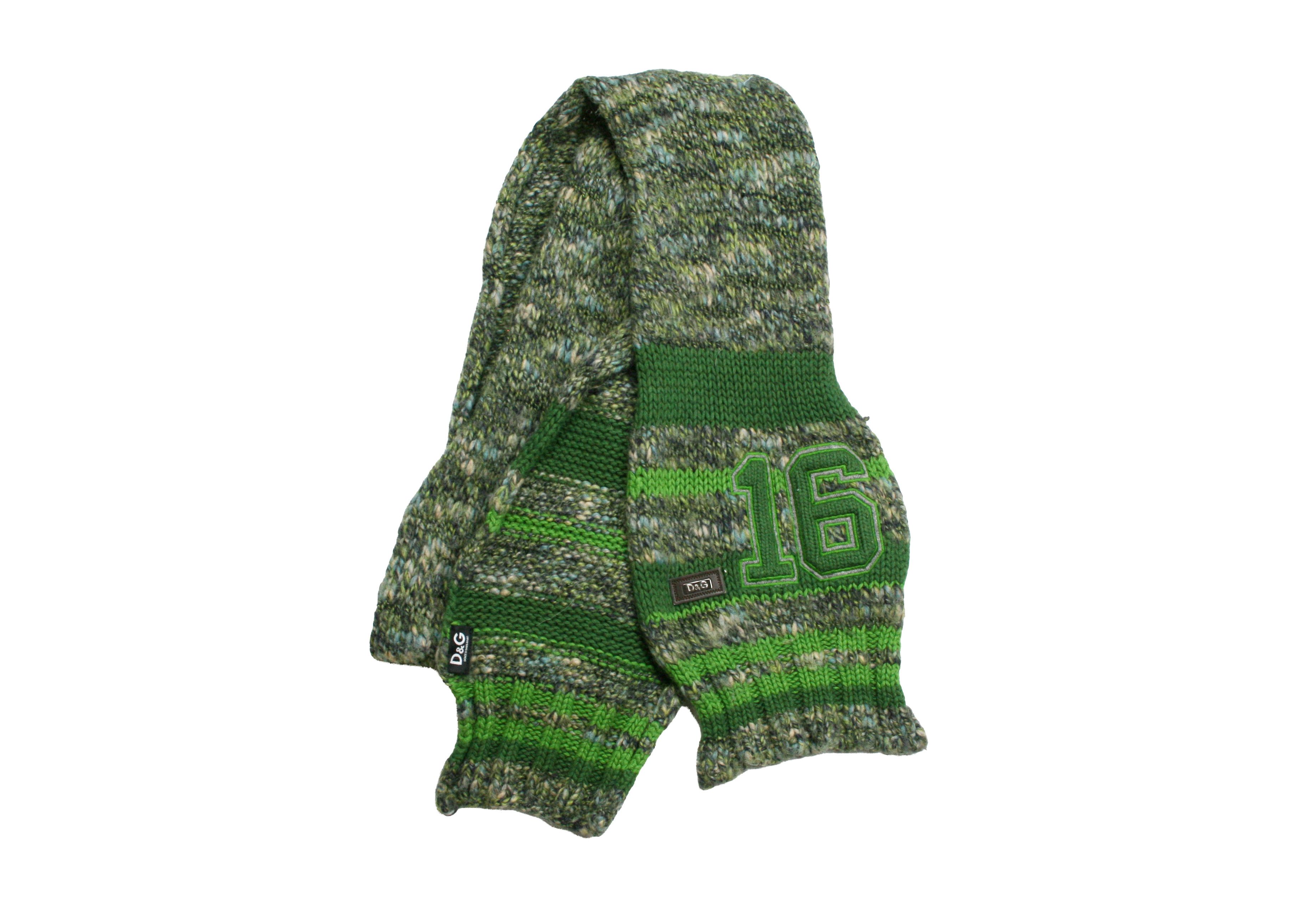 Dolce & Gabbana 00S Wool Knit Scarf Vintage Size ONE SIZE - 1 Thumbnail