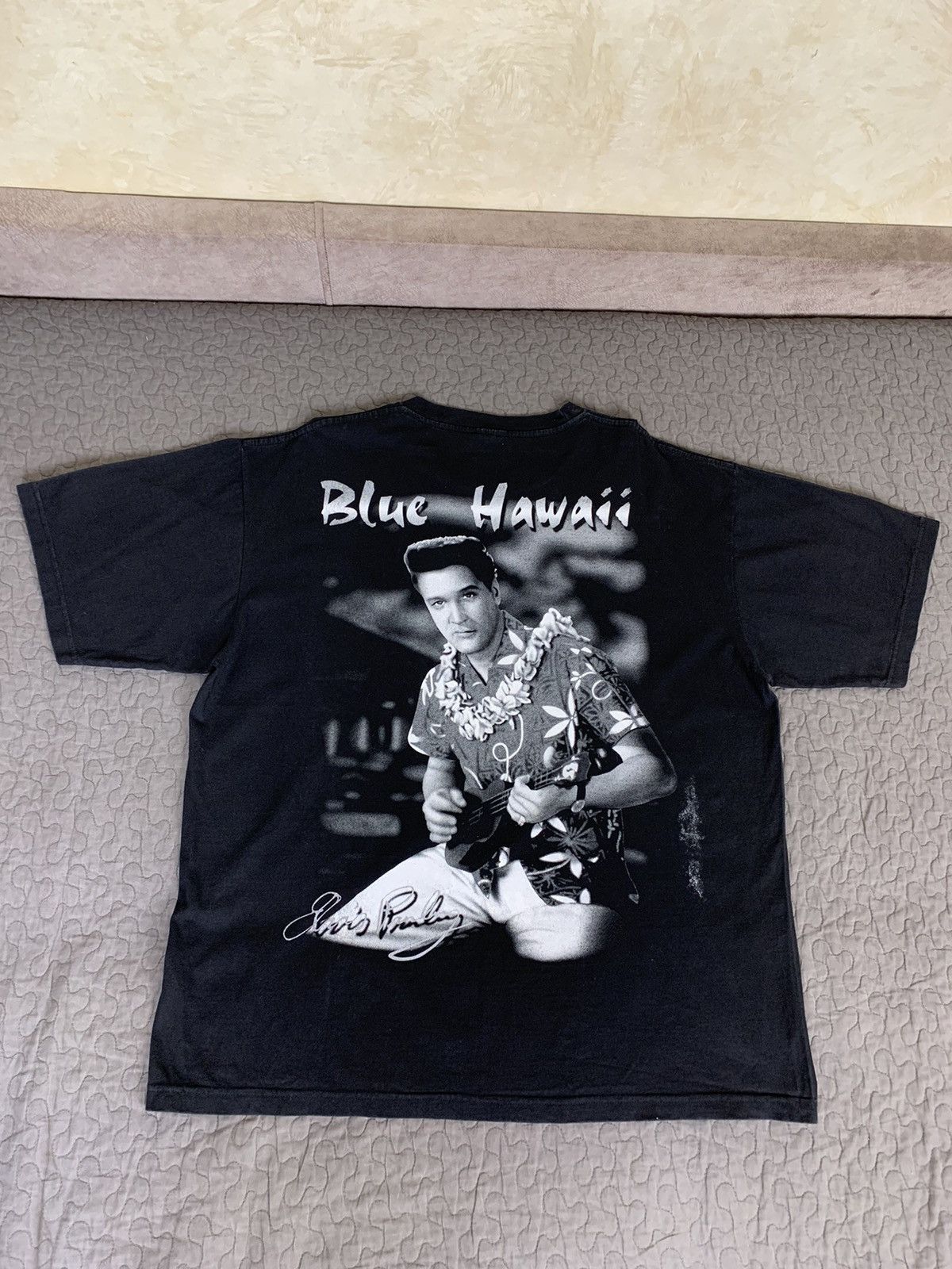 Band Tees × Vintage Elvis Presley Blue Hawaii Bootleg T-shirt Size US XL / EU 56 / 4 - 14 Thumbnail