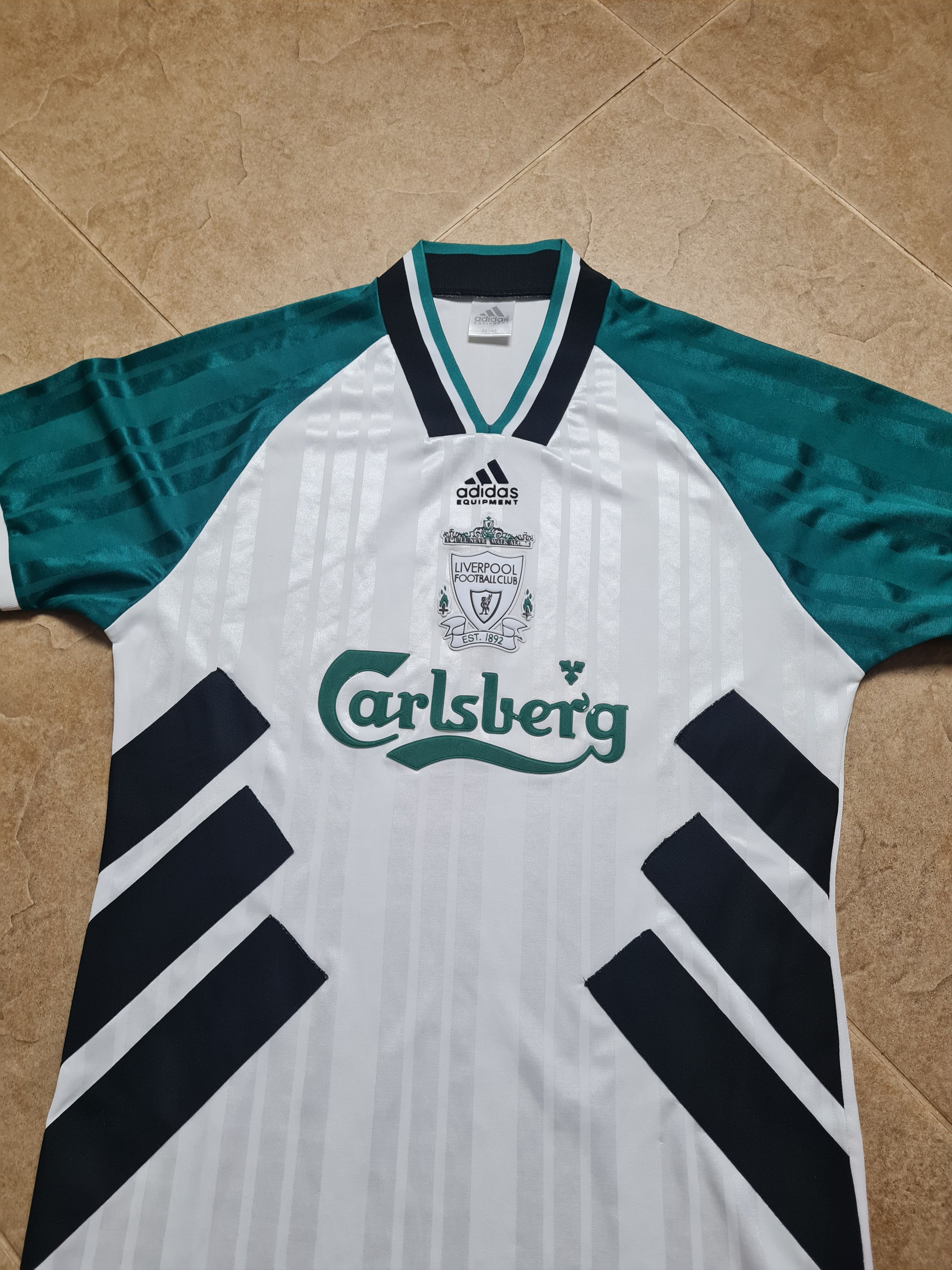 Adidas Football Jersey Liverpool Adidas 1993/1994 Away Soccer Shirt Size US S / EU 44-46 / 1 - 2 Thumbnail