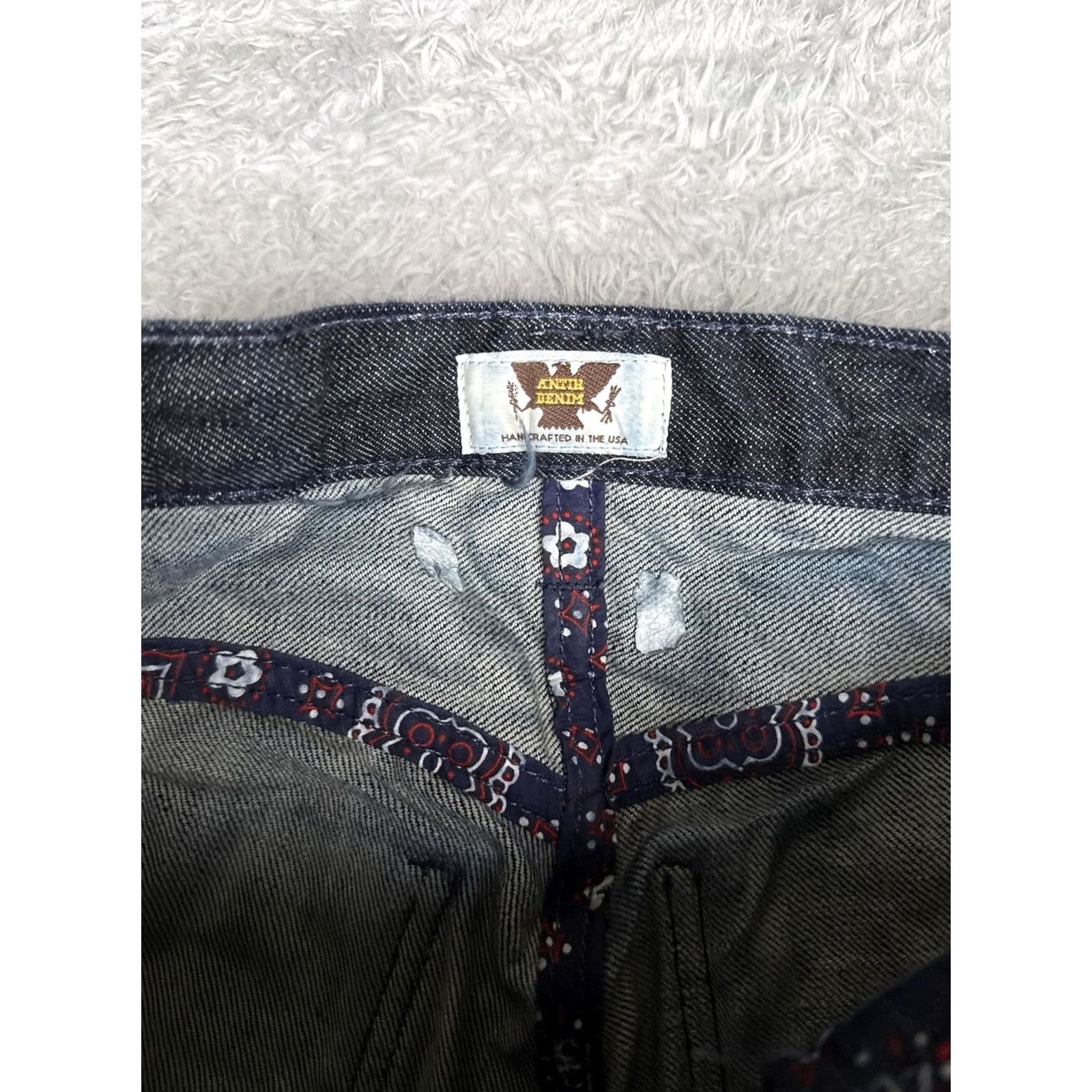 Denime Antik Denim Womens Jeans Skinny Dark Blue Wash 30 Pants Embroidered 30x33 Regular Rise Southwestern Style Denim Jeans Womens Size 30" / US 8 / IT 44 - 6 Thumbnail