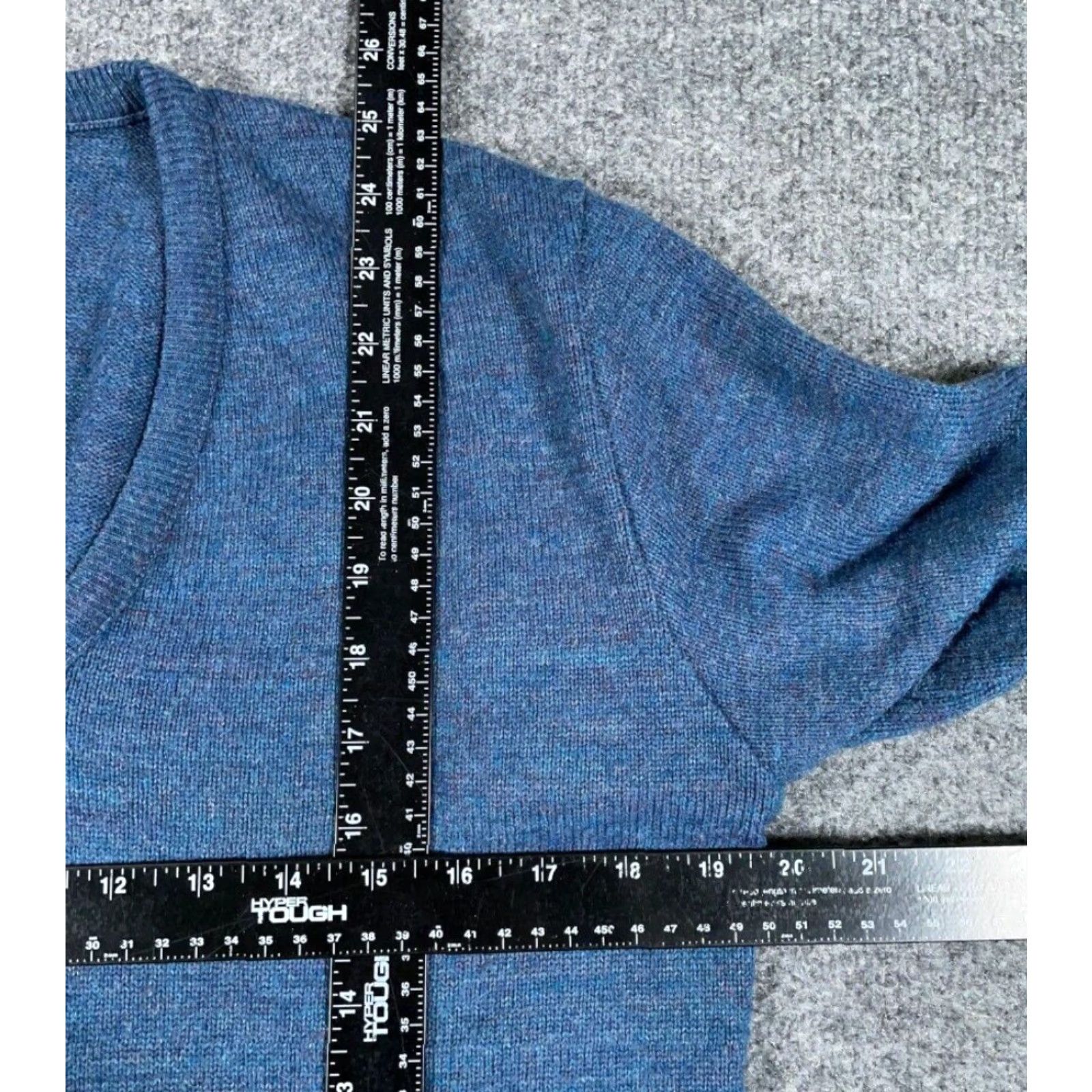 Vintage VINTAGE 80s St. Michael Blue Lightweight V-Neck Sweater Adult Small Preppy Retro Mens Size US S / EU 44-46 / 1 - 4 Thumbnail