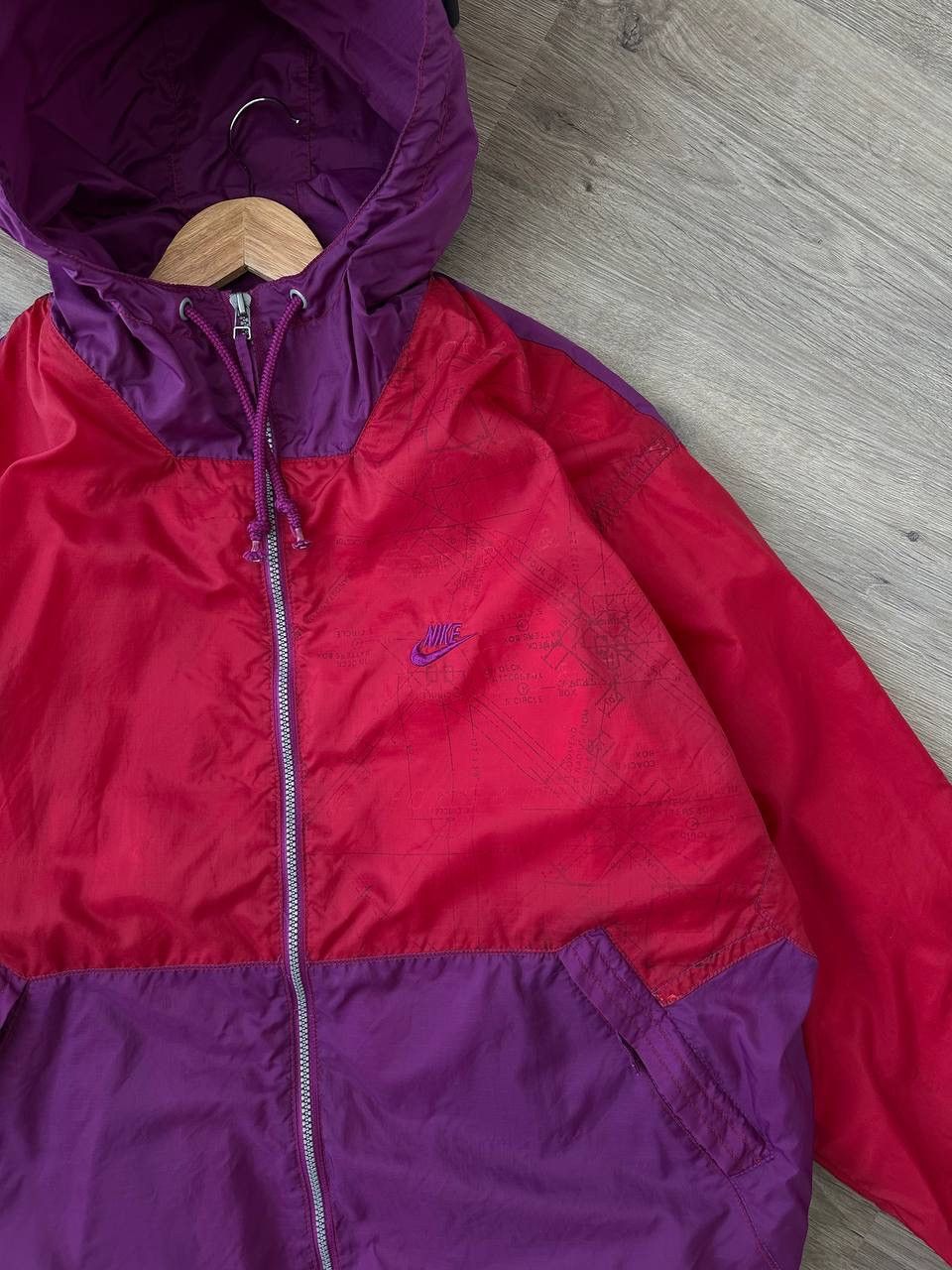 Nike × Vintage Vintage Nike Purple Sportswear Zip Jacket Size US XL / EU 56 / 4 - 8 Thumbnail