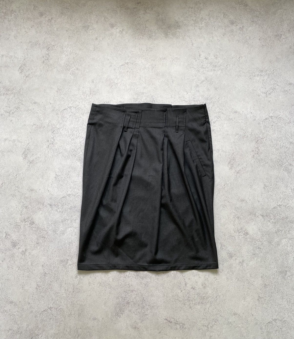Brunello Cucinelli Gunex By Brunello Cucinelli Grey Wool Midi Skirt Size 48 Size 34" / US 12 / IT 48 - 1 Thumbnail