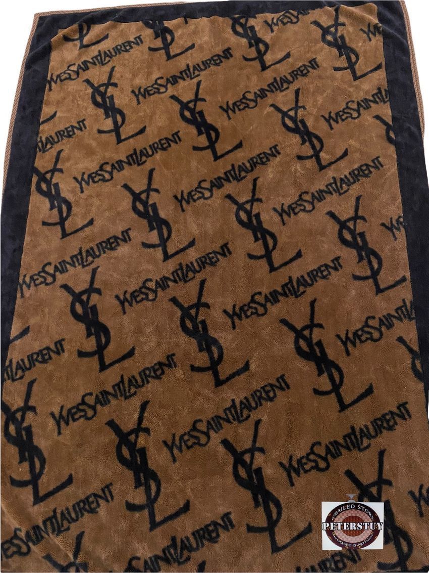 Vintage × Yves Saint Laurent Vintage Yves Saints Lauren blanket Size ONE SIZE - 5 Thumbnail