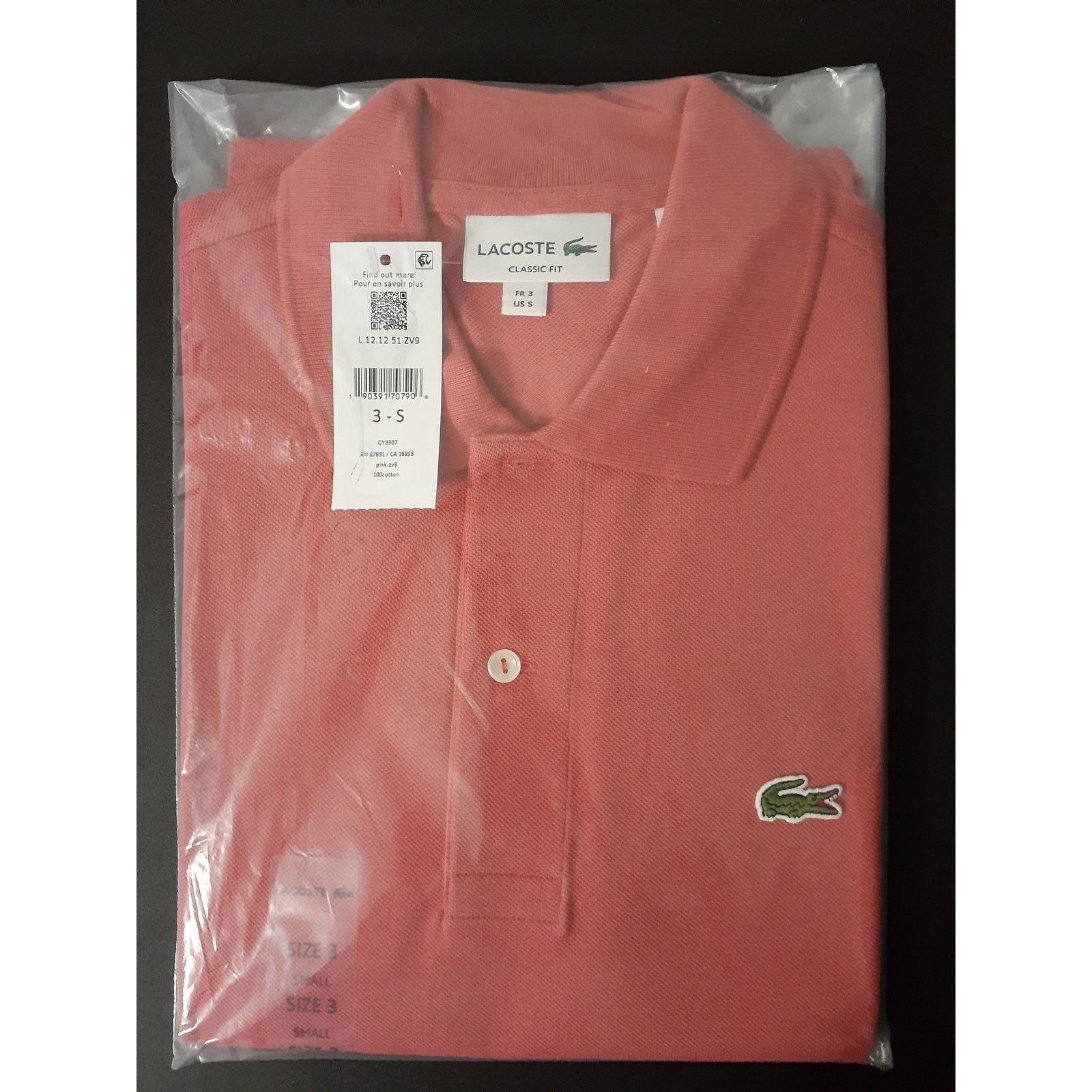Lacoste Lacoste Mens Legacy Short L1212 Pique Polo Sierra Red S Size US S / EU 44-46 / 1 - 2 Thumbnail