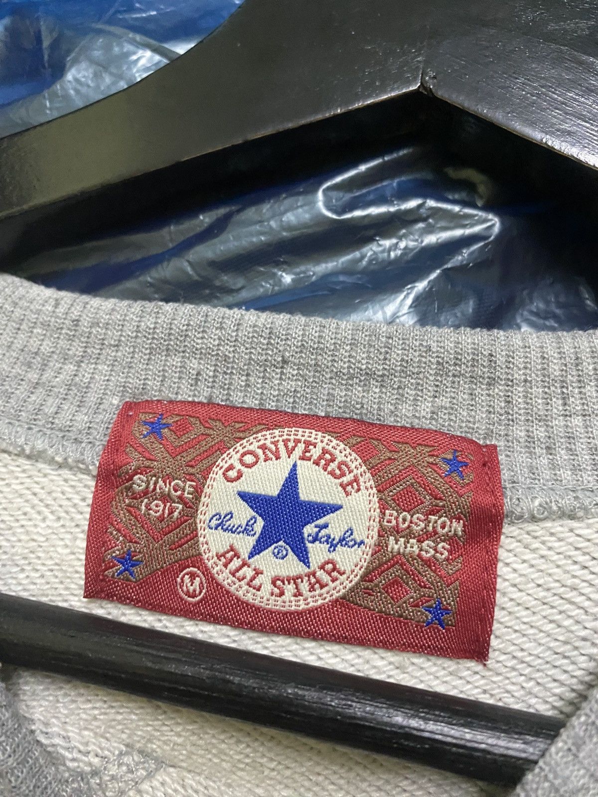 Converse Vintage Converse Japan Grey Sweatshirt Embroidered Star Logo Size US M / EU 48-50 / 2 - 7 Thumbnail