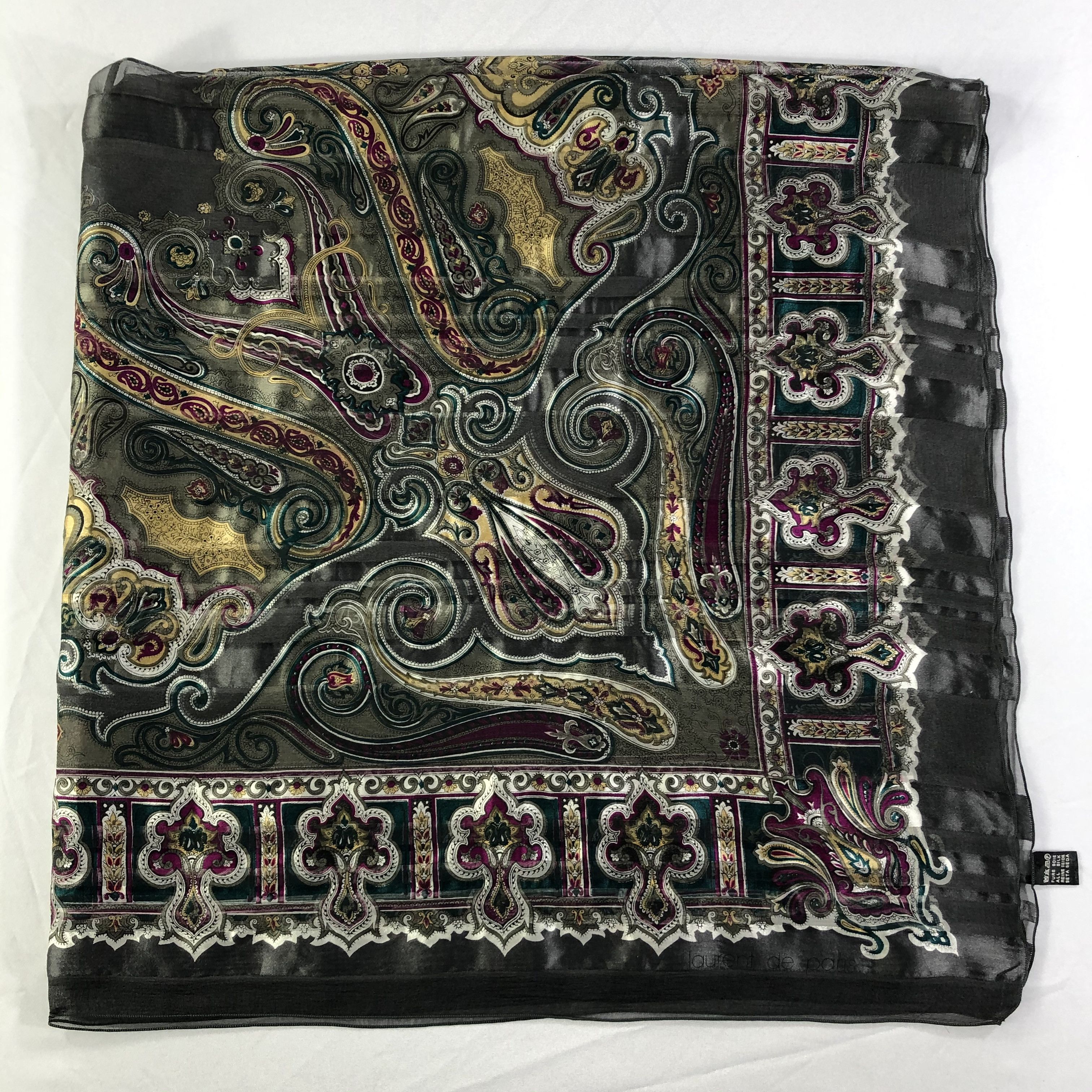Vintage Vintage Silk Scarf Size ONE SIZE - 2 Thumbnail
