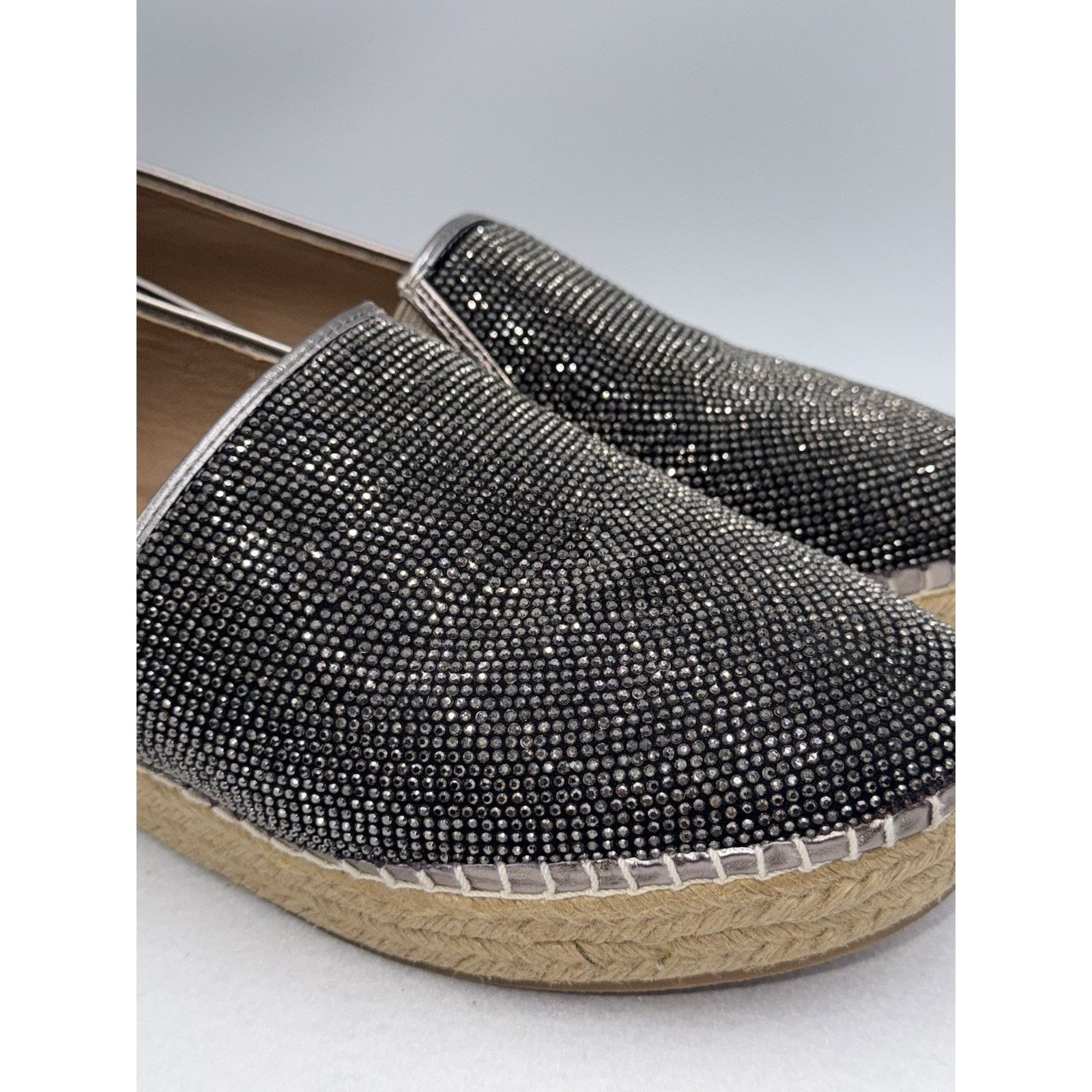 Steve Madden Steven Madden Chopur Black Rhinestone 11 B Espadrille Flats Size US 11 / IT 41 - 1 Thumbnail