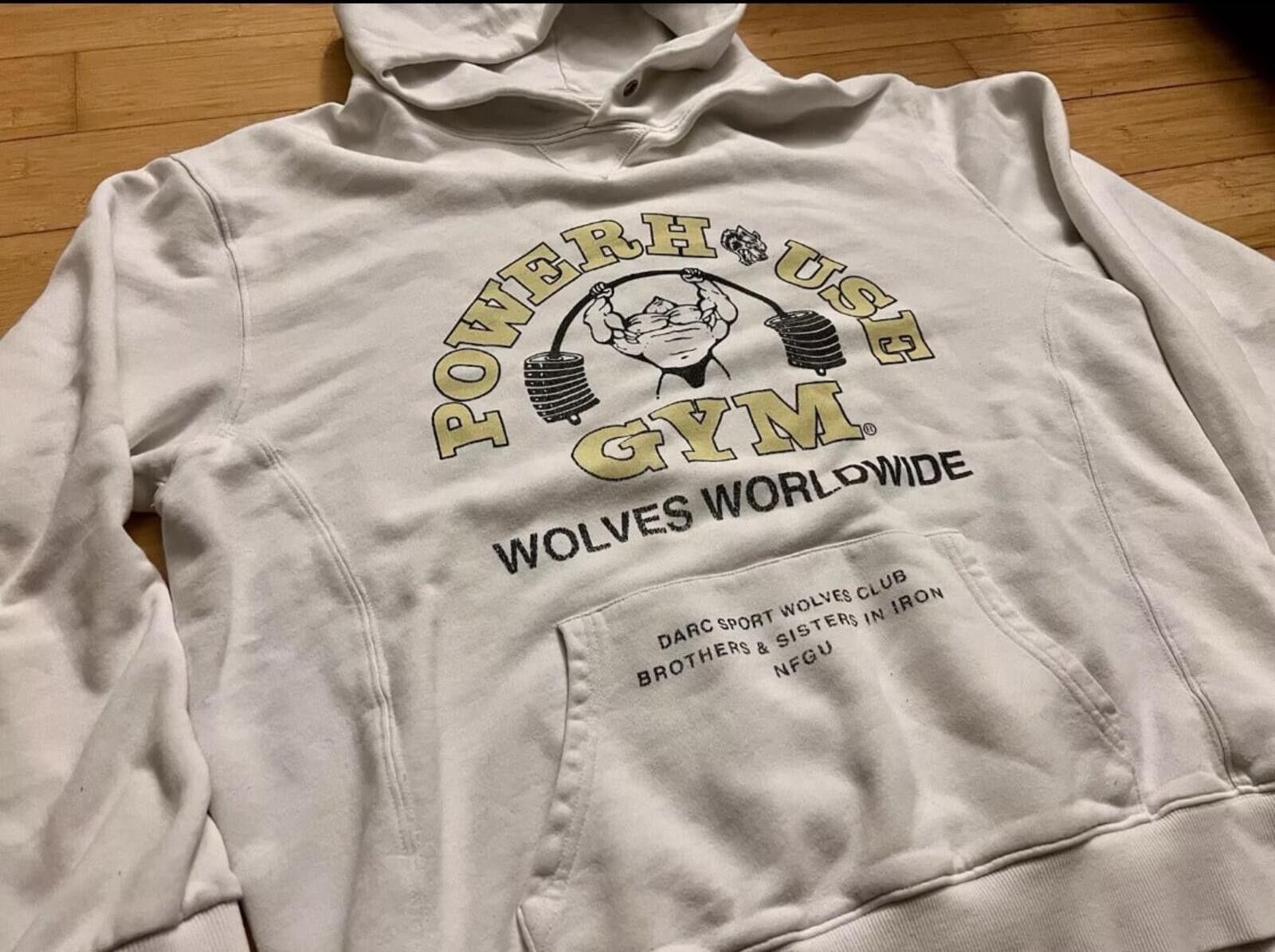 Darc Sport Darc Sport RARE Powerhouse of the Wolves Hoodie Gym Golds Size US L / EU 52-54 / 3 - 2 Thumbnail