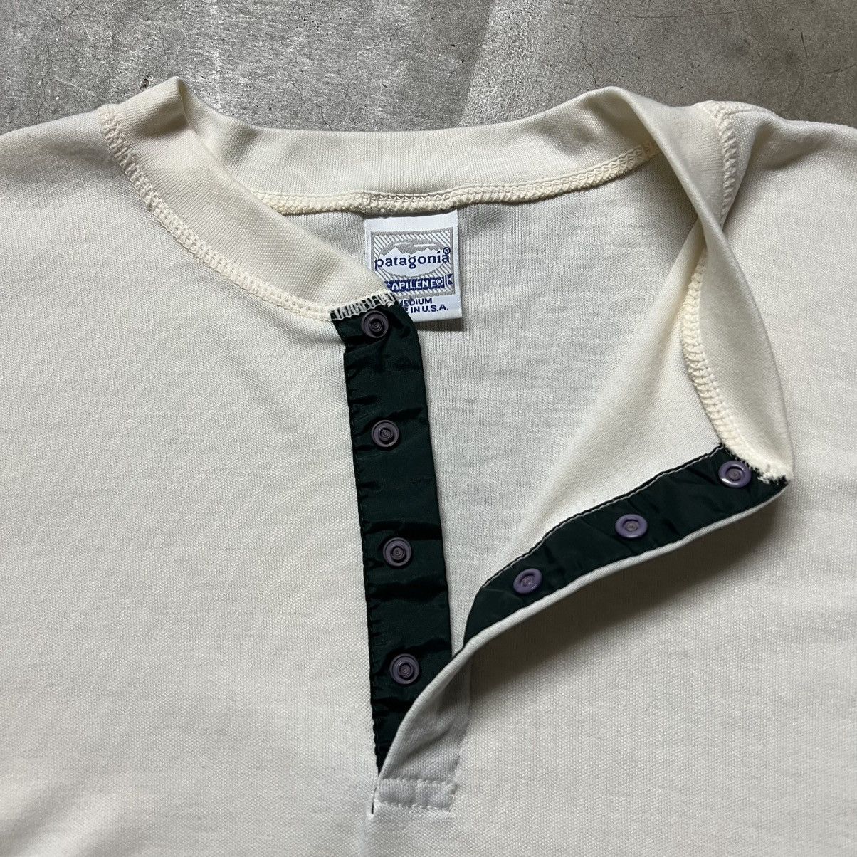 Patagonia × Vintage Patagonia Capilene 🇺🇸 Long-Sleeve Henley Shirt Size US M / EU 48-50 / 2 - 2 Thumbnail