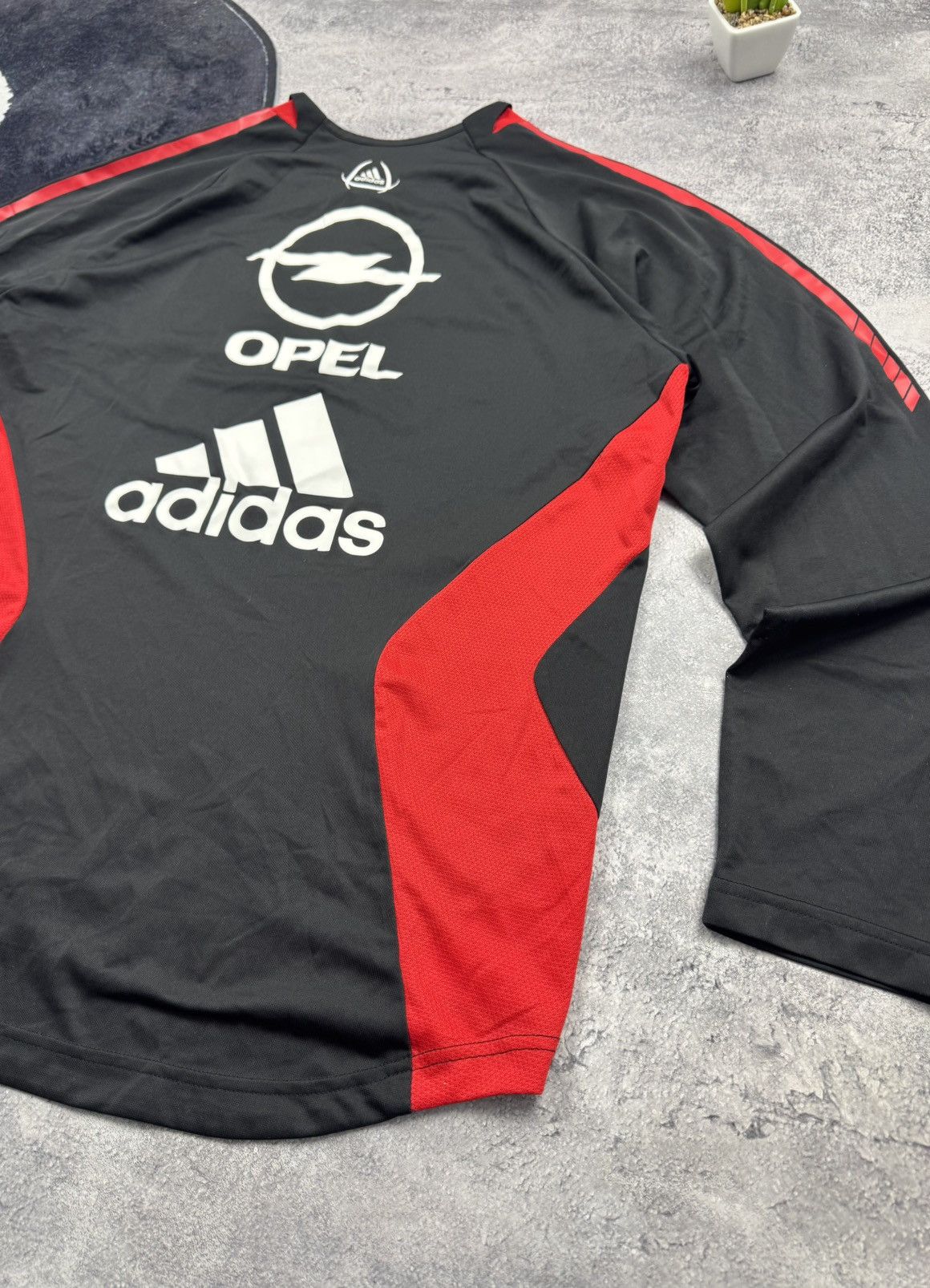 Adidas Vintage Adidas AC Milan Training Top Spellout Opel Big Logo Size US L / EU 52-54 / 3 - 22 Thumbnail