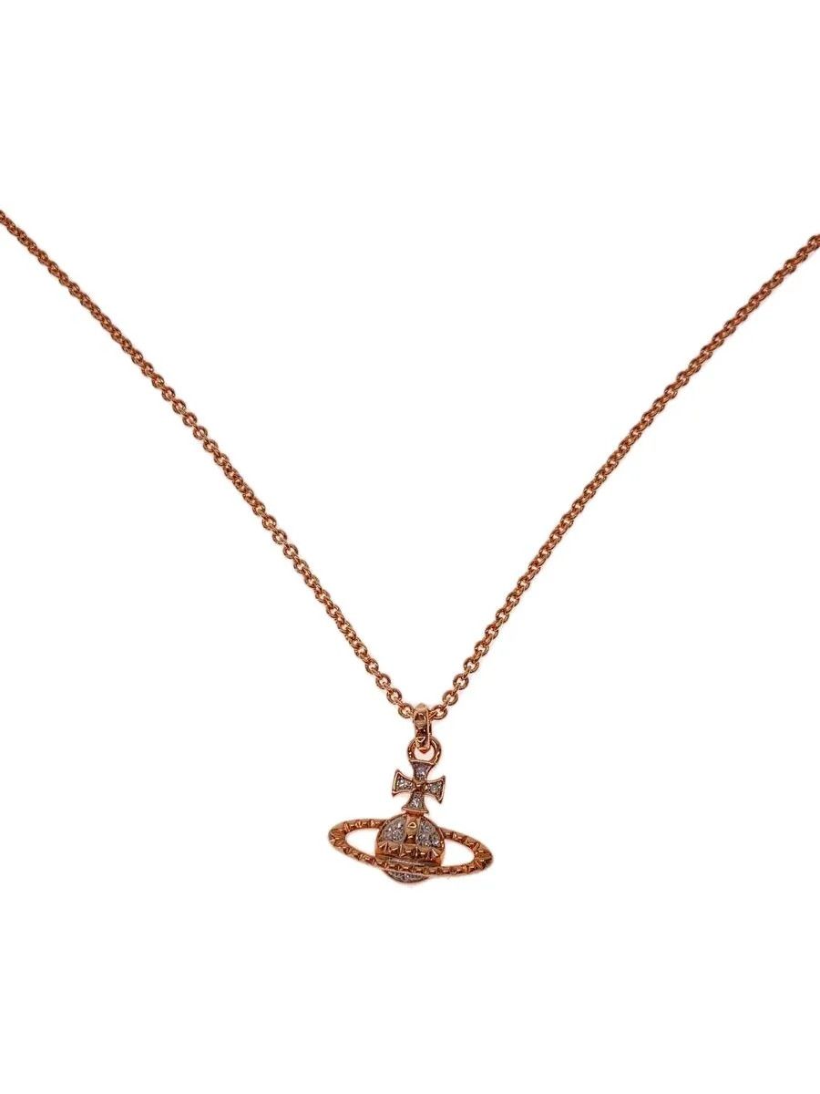 Vivienne Westwood Studded Crystal Orb Necklace Size ONE SIZE - 1 Thumbnail