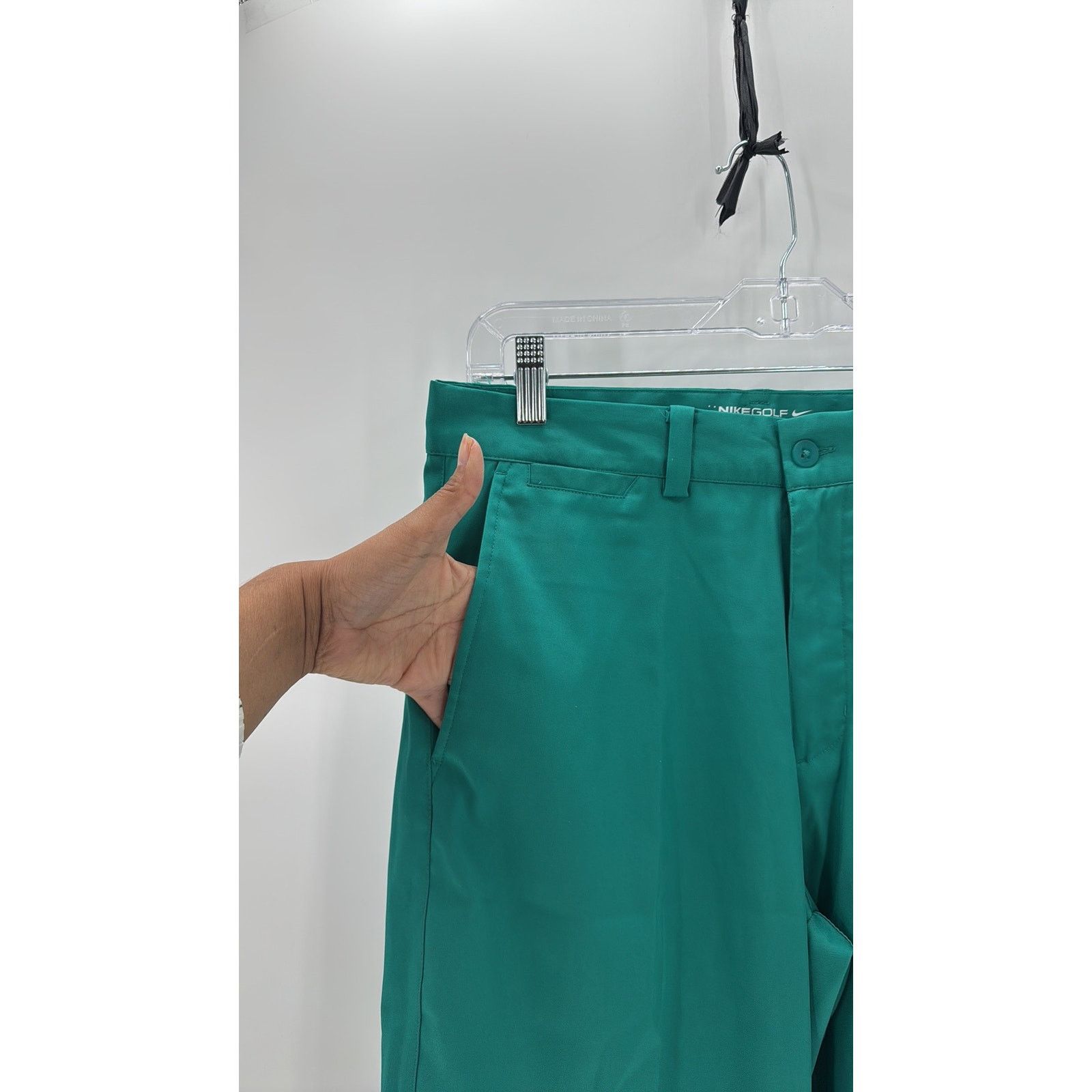 Nike Nike Golf Dri Fit standard fit size 28/S teal green summer Size US 28 / EU 44 - 3 Thumbnail