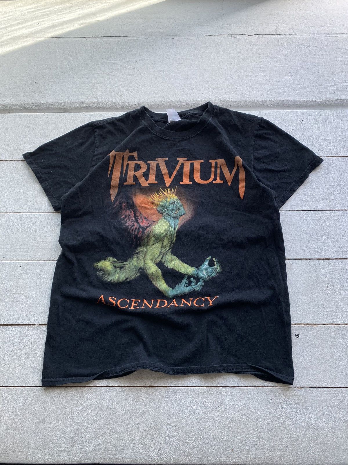 Band Tees × Vintage 00s🔥Trivium Ascendency Band Rock Tour Black Tee Size US M / EU 48-50 / 2 - 1 Thumbnail